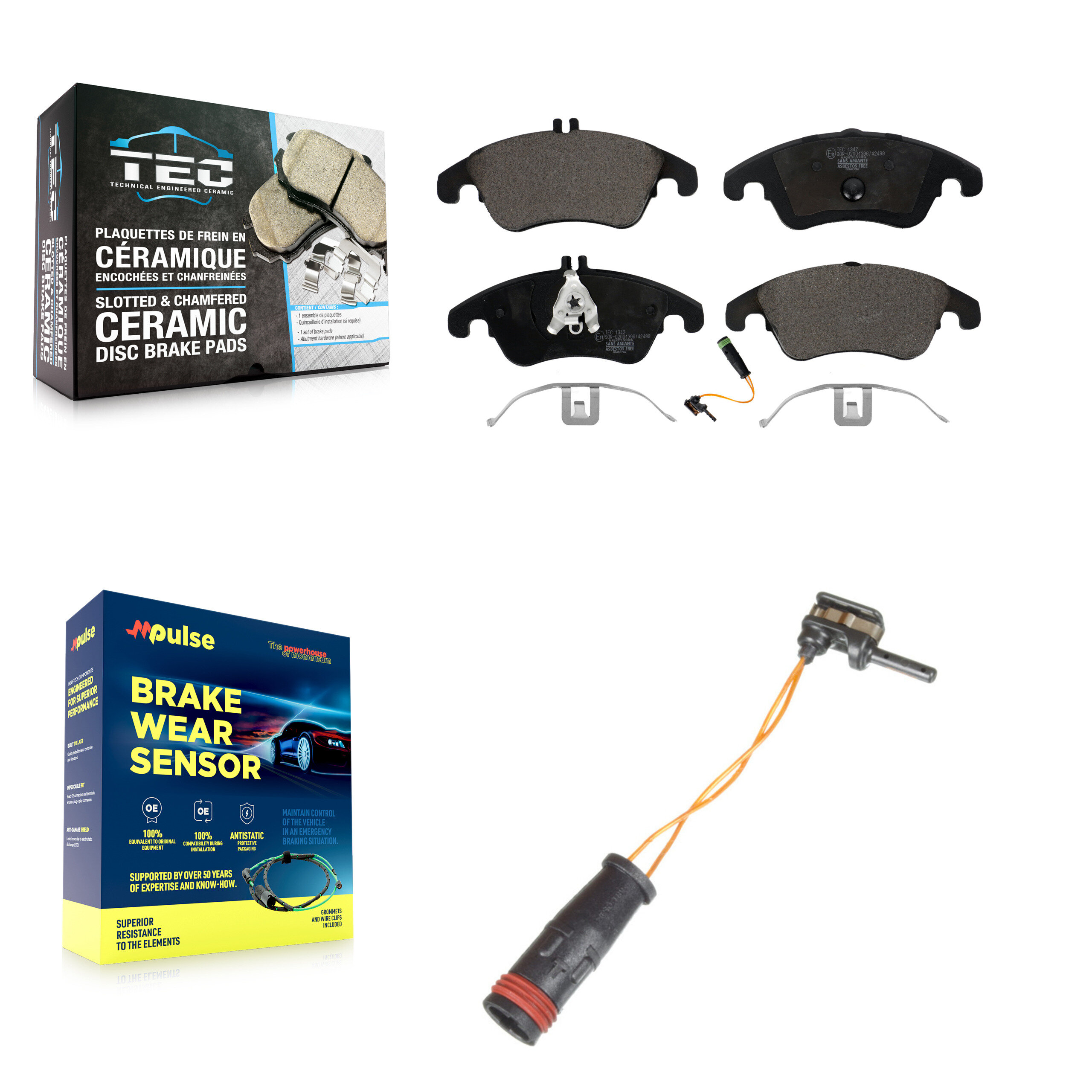 TEC - KTW-100179 - Front Disc Brake Pad Kits