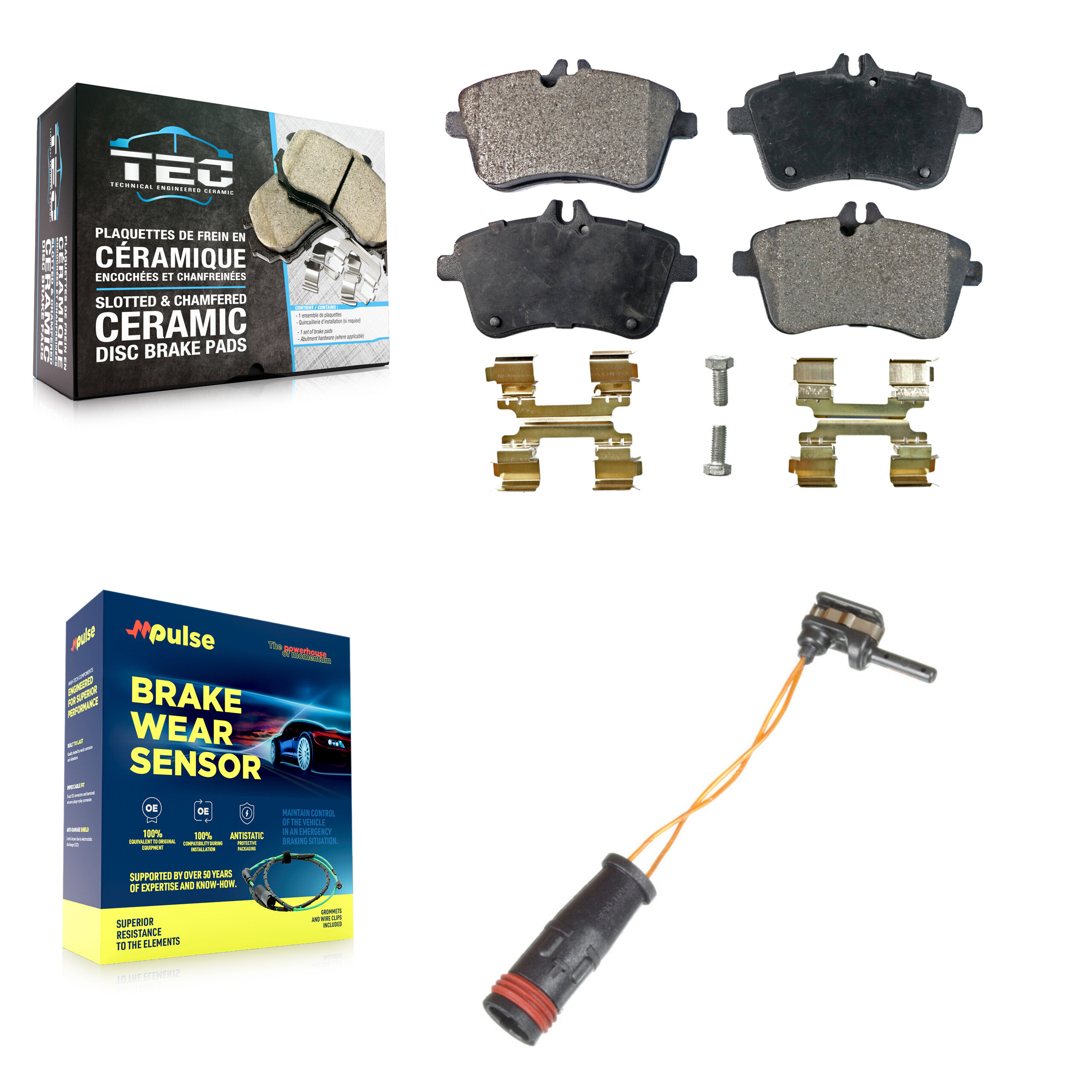 TEC - KTW-100202 - Front Disc Brake Pad Kits