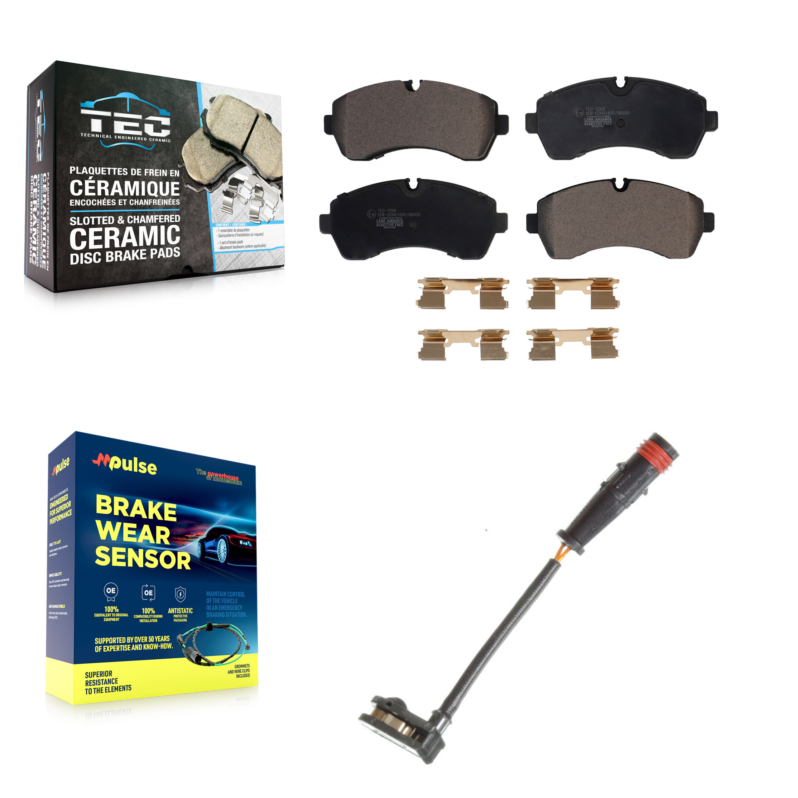 TEC - KTW-100224 - Front Disc Brake Pad Kits