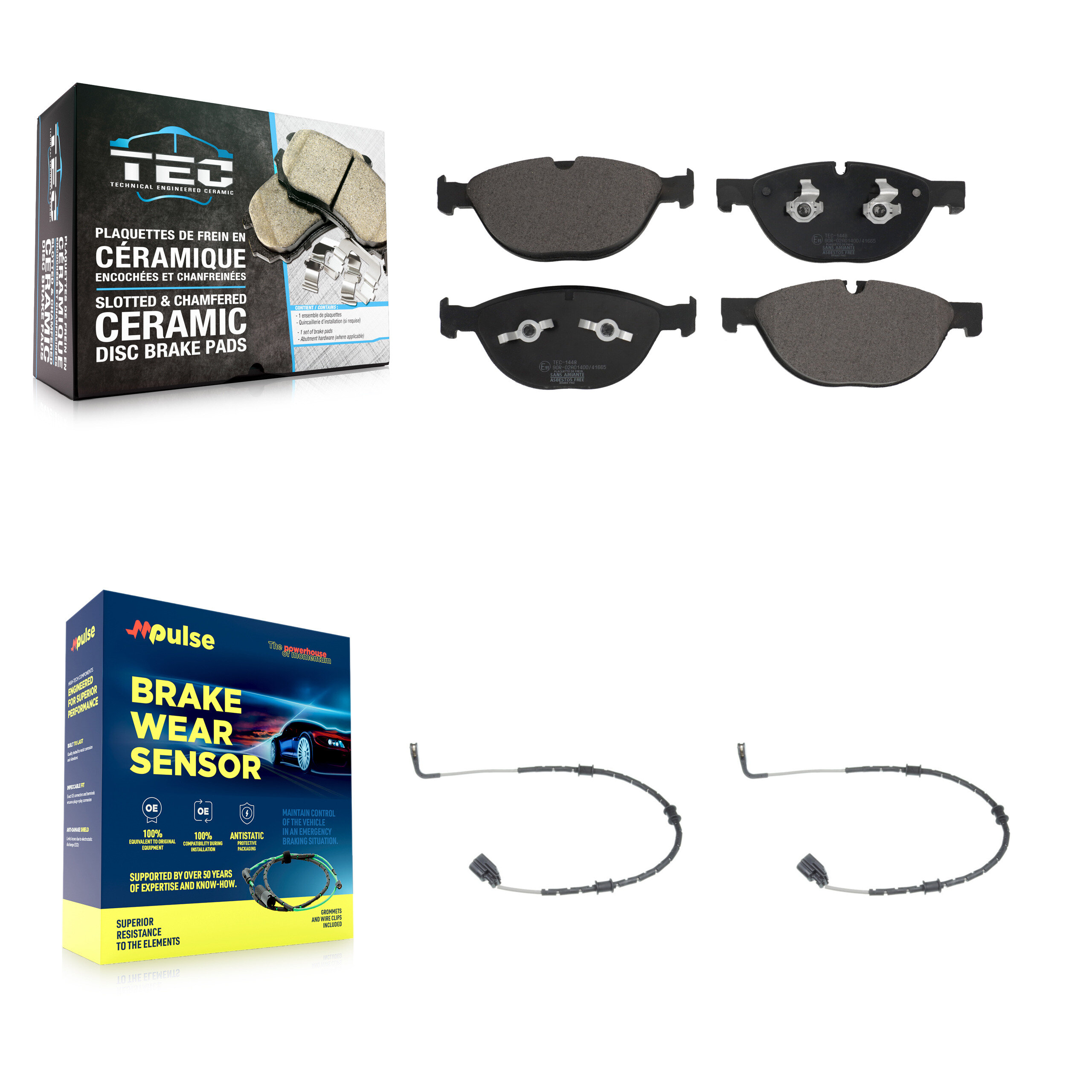 TEC - KTW-100885 - Front Disc Brake Pad Kits