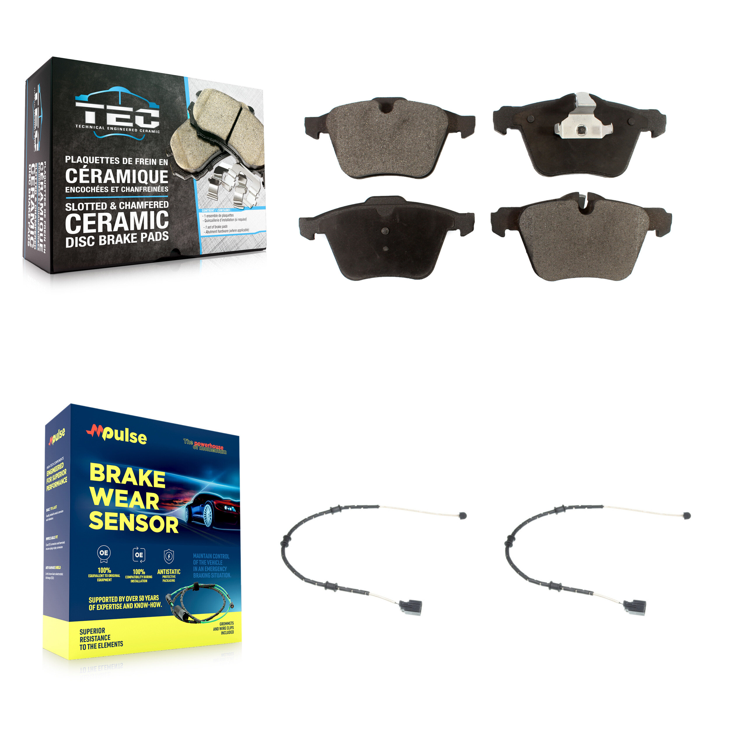 TEC - KTW-100888 - Front Disc Brake Pad Kits