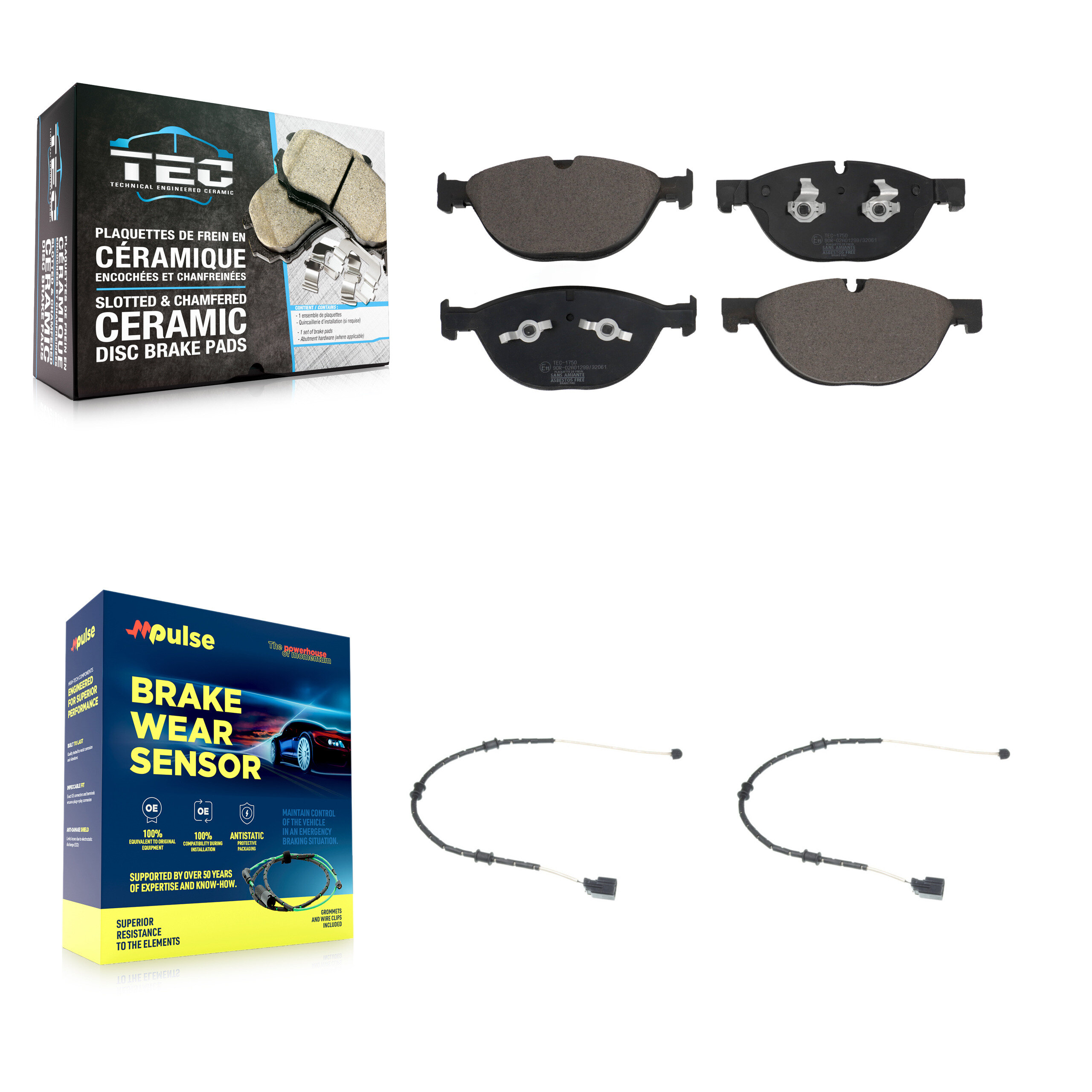 TEC - KTW-100891 - Front Disc Brake Pad Kits