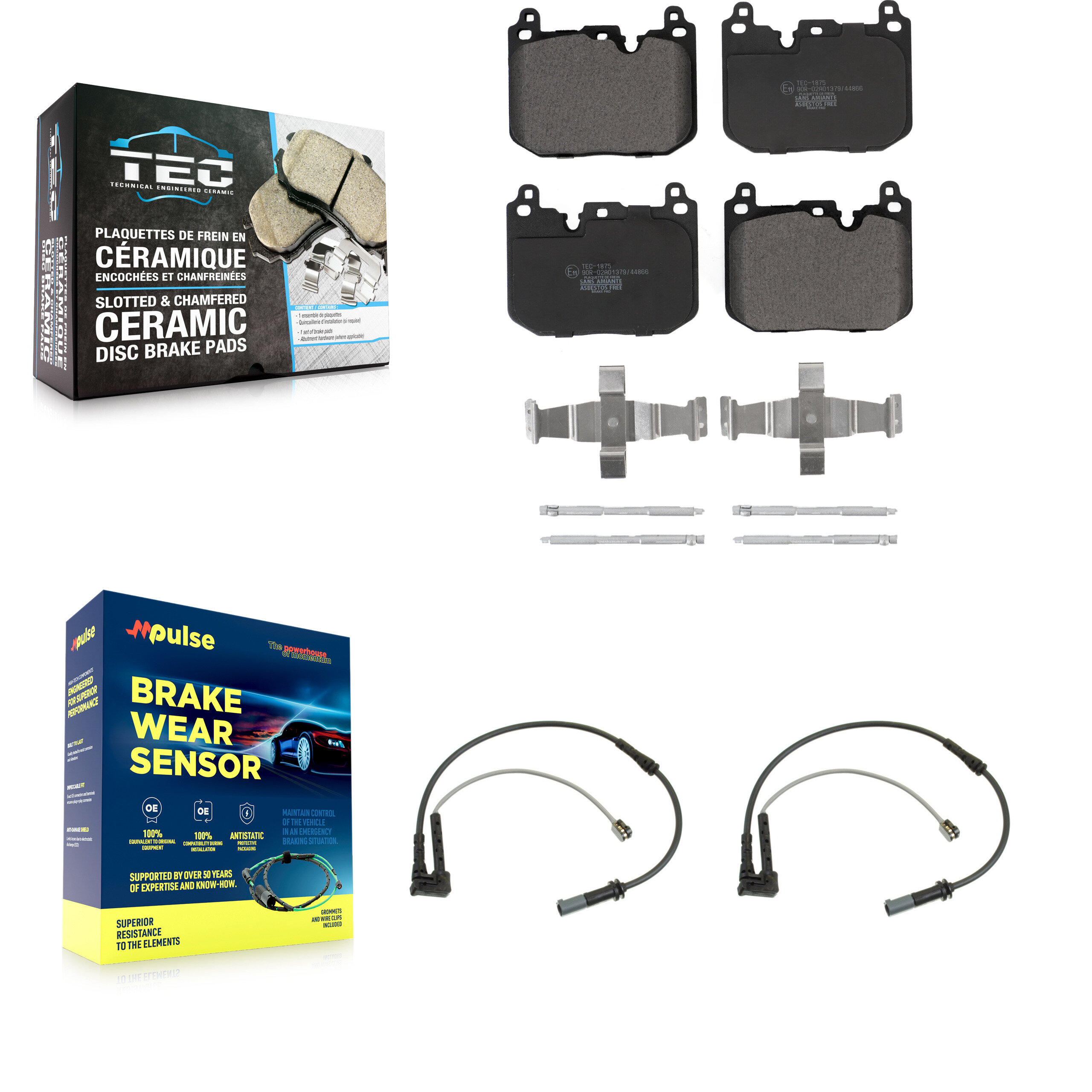 TEC - KTW-100907 - Front Disc Brake Pad Kits