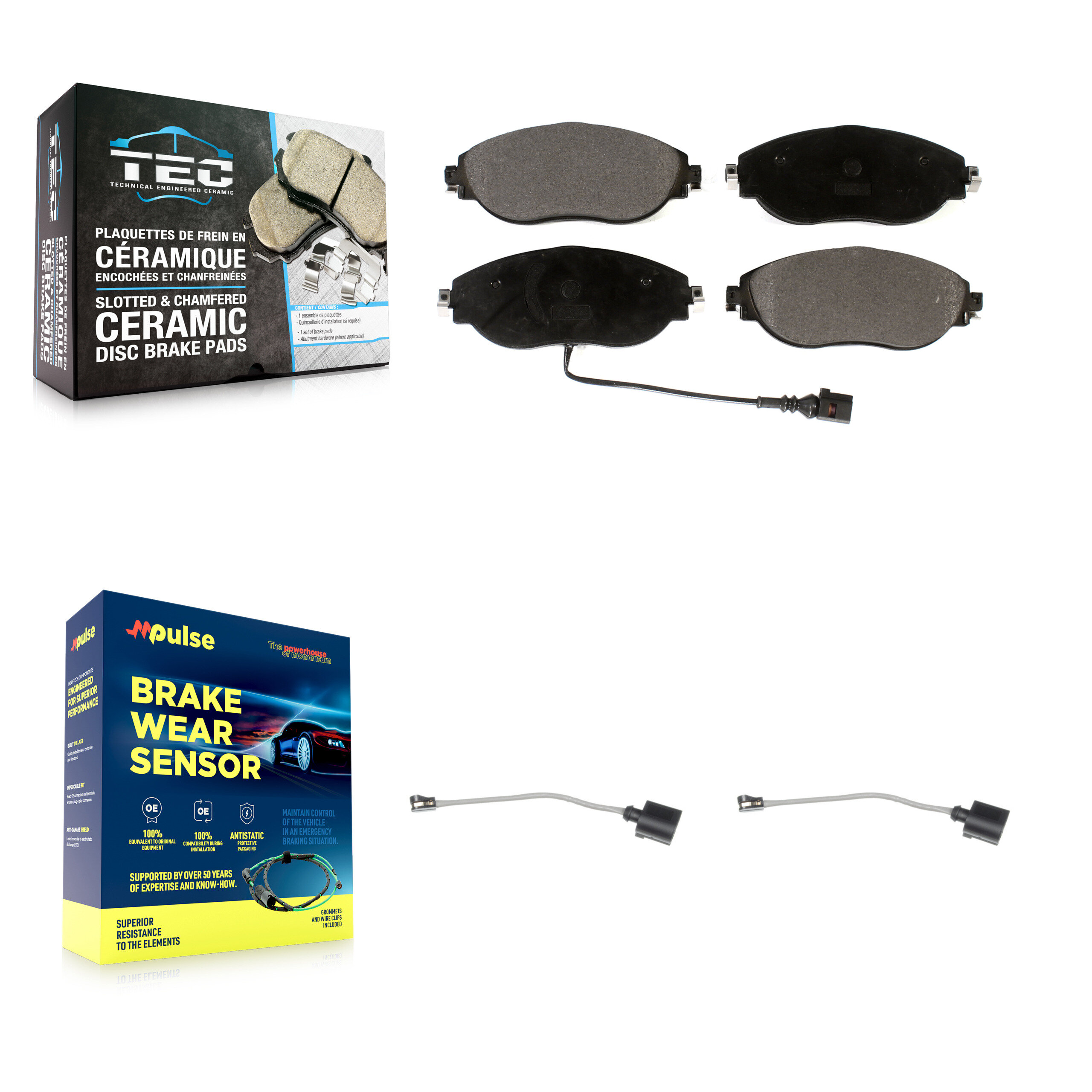 TEC - KTW-100966 - Front Disc Brake Pad Kits