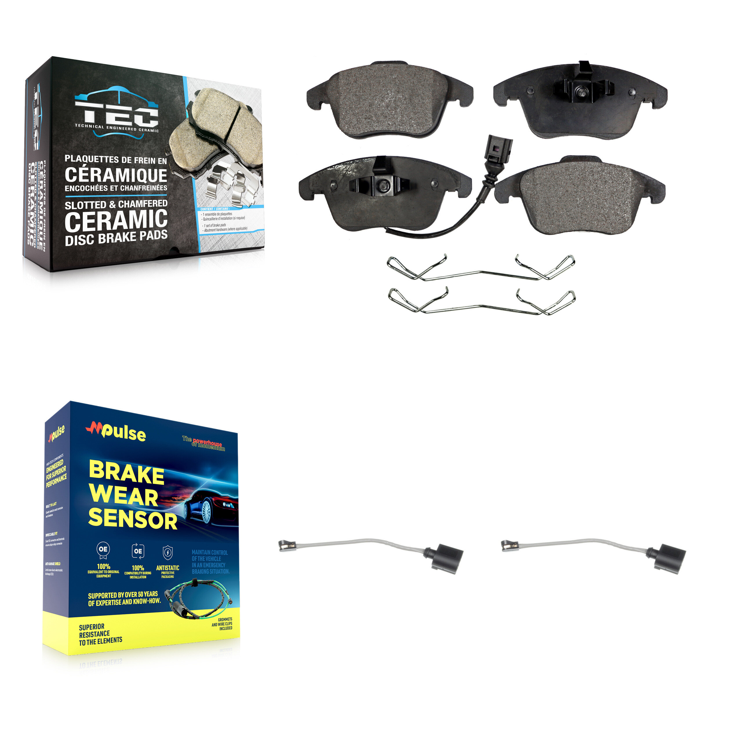 TEC - KTW-100968 - Front Disc Brake Pad Kits