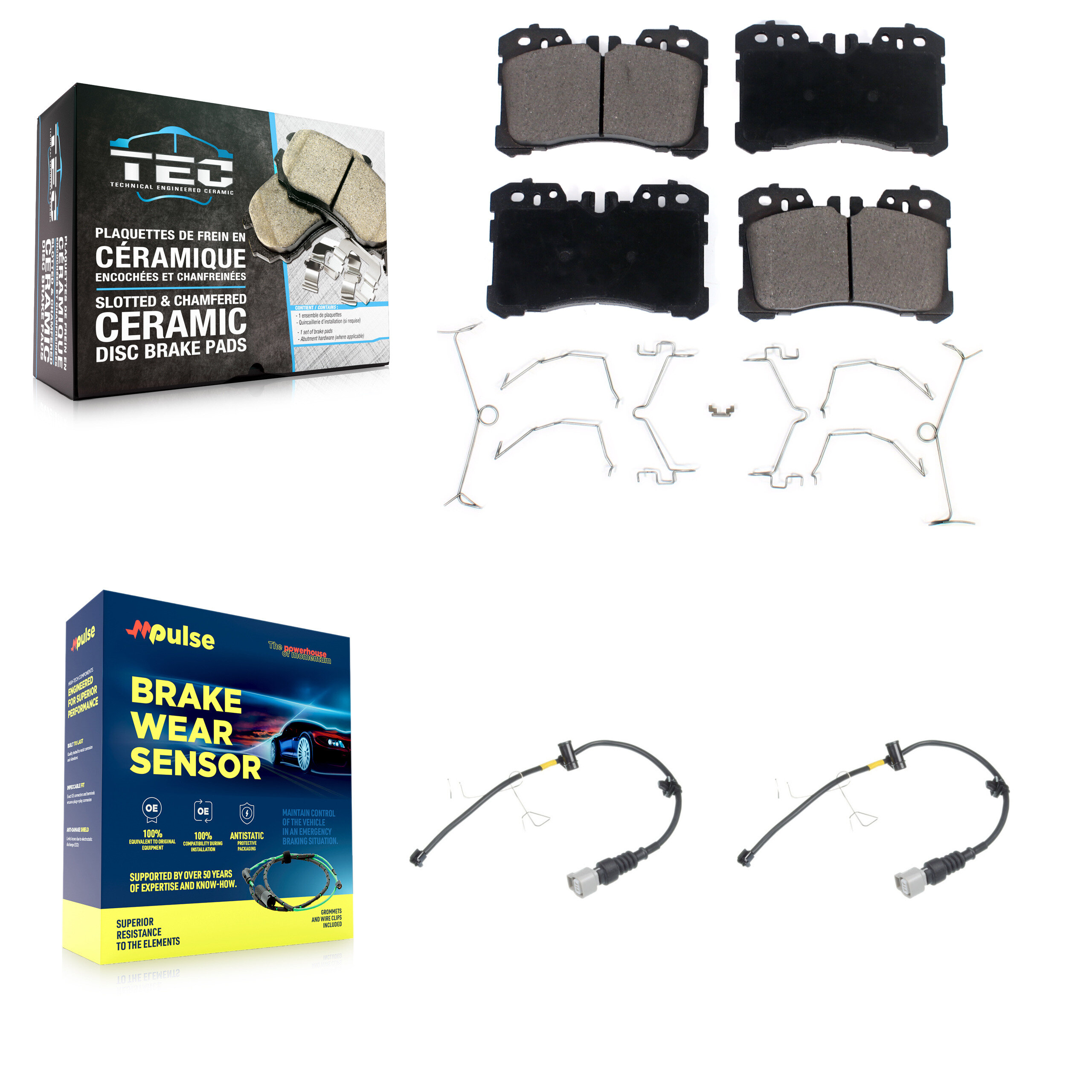 TEC - KTW-100972 - Front Disc Brake Pad Kits