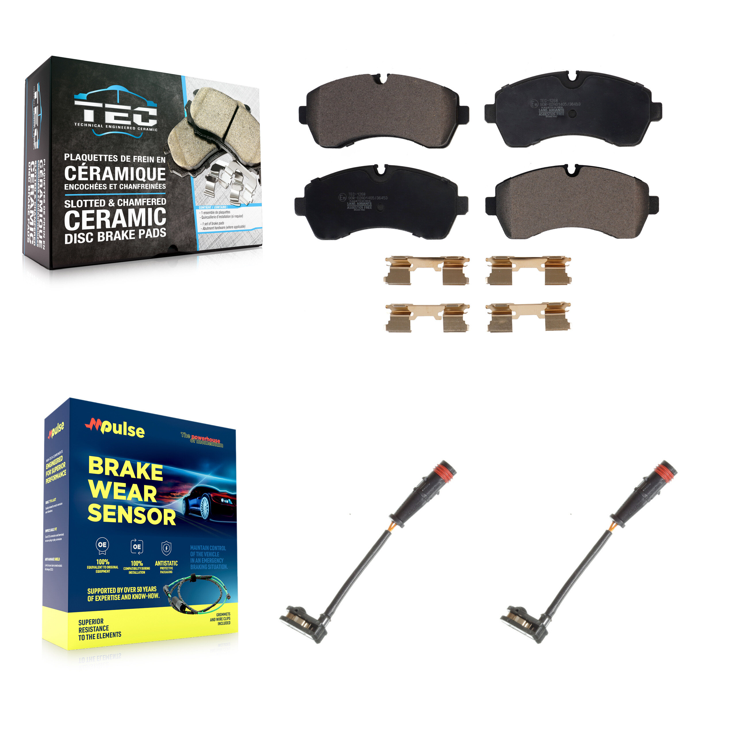 TEC - KTW-100980 - Front Disc Brake Pad Kits