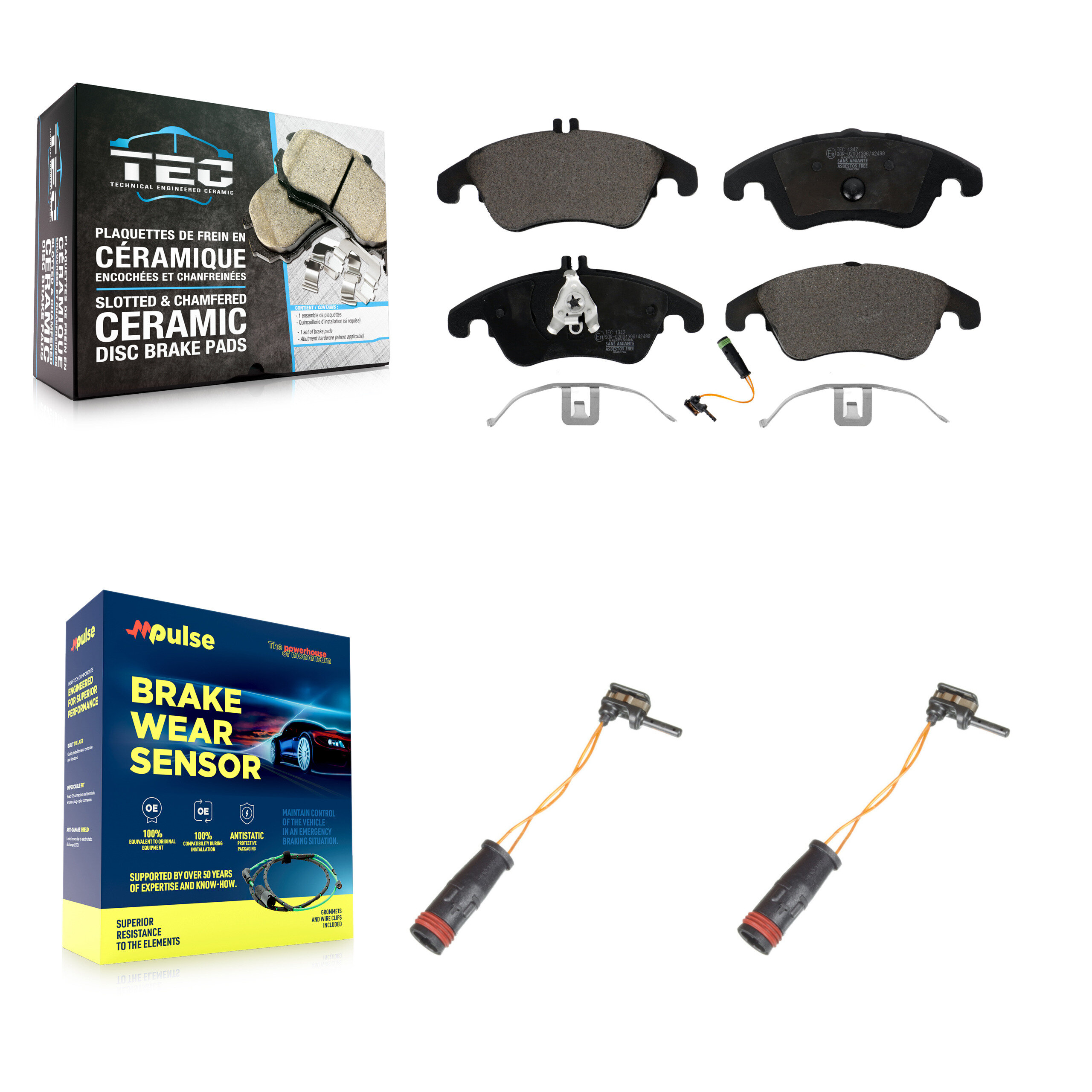 TEC - KTW-101006 - Front Disc Brake Pad Kits