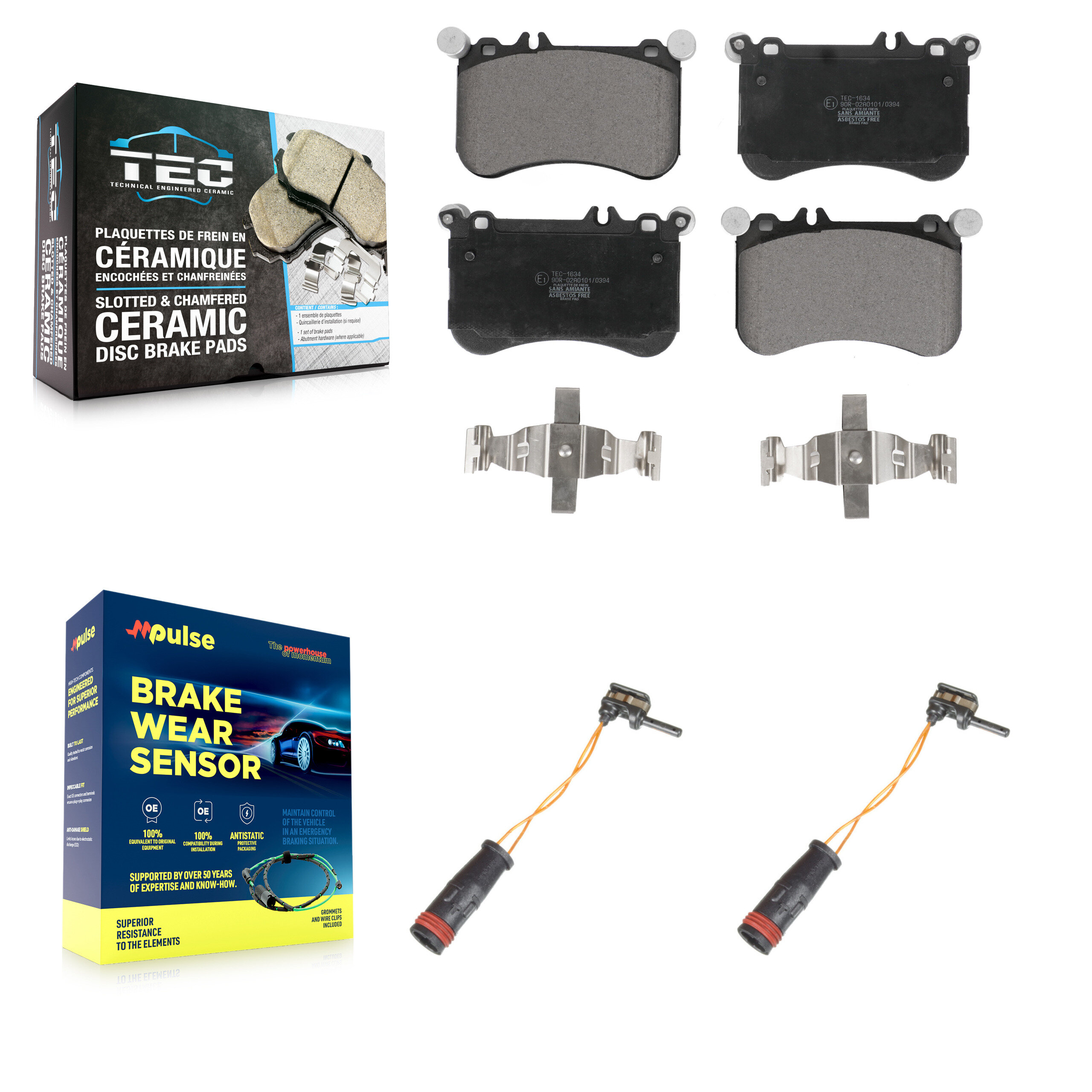 TEC - KTW-101008 - Front Disc Brake Pad Kits