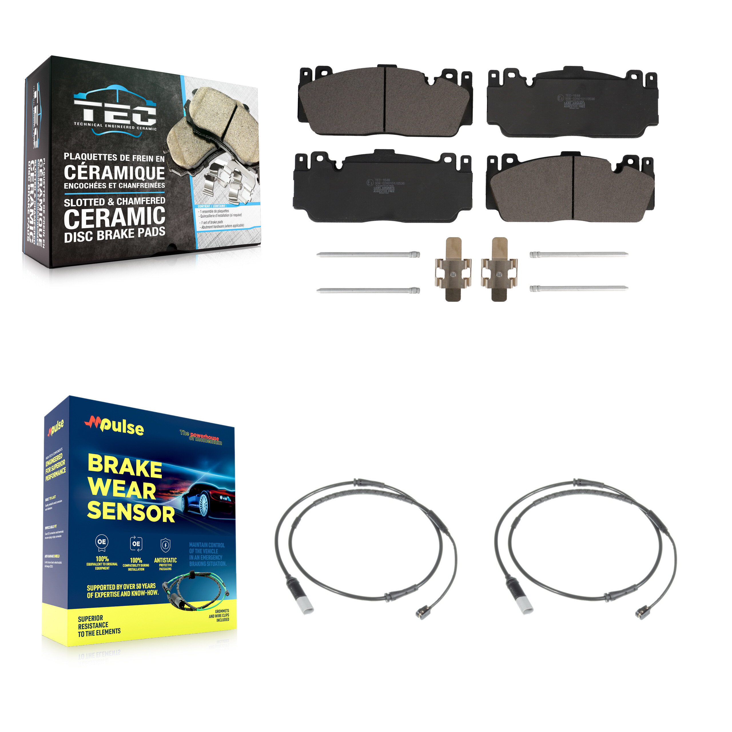 TEC - KTW-101025 - Front Disc Brake Pad Kits