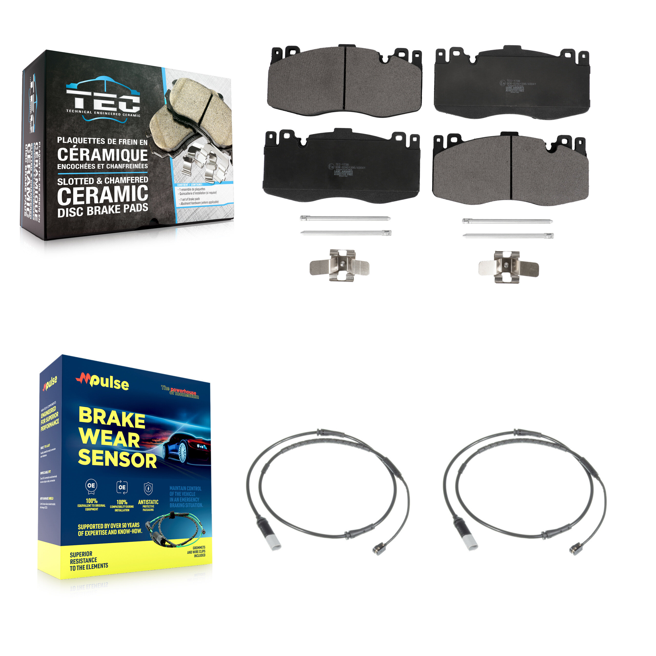 TEC - KTW-101026 - Front Disc Brake Pad Kits