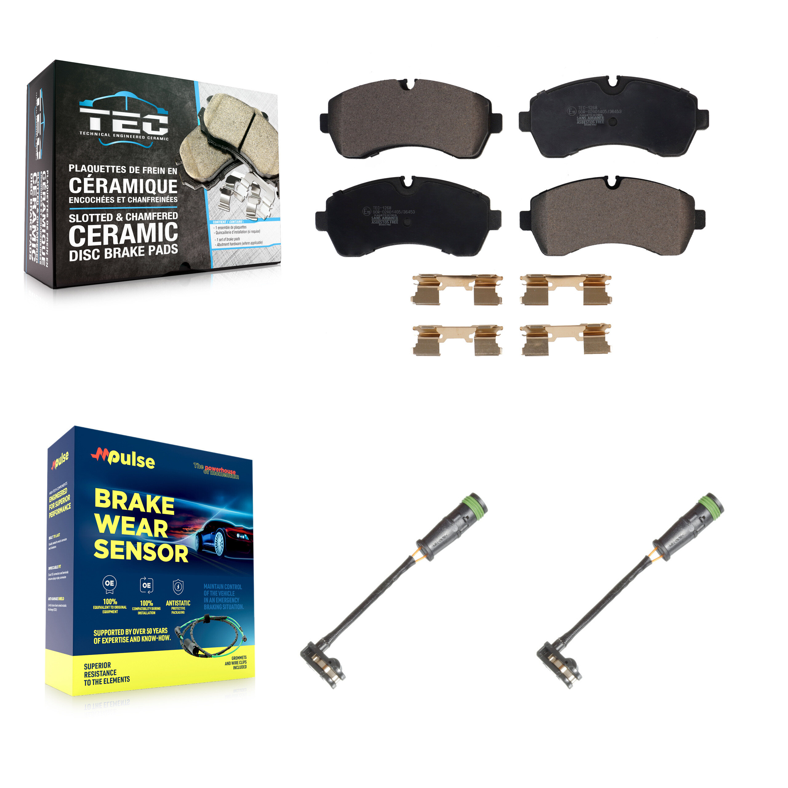 TEC - KTW-101053 - Front Disc Brake Pad Kits