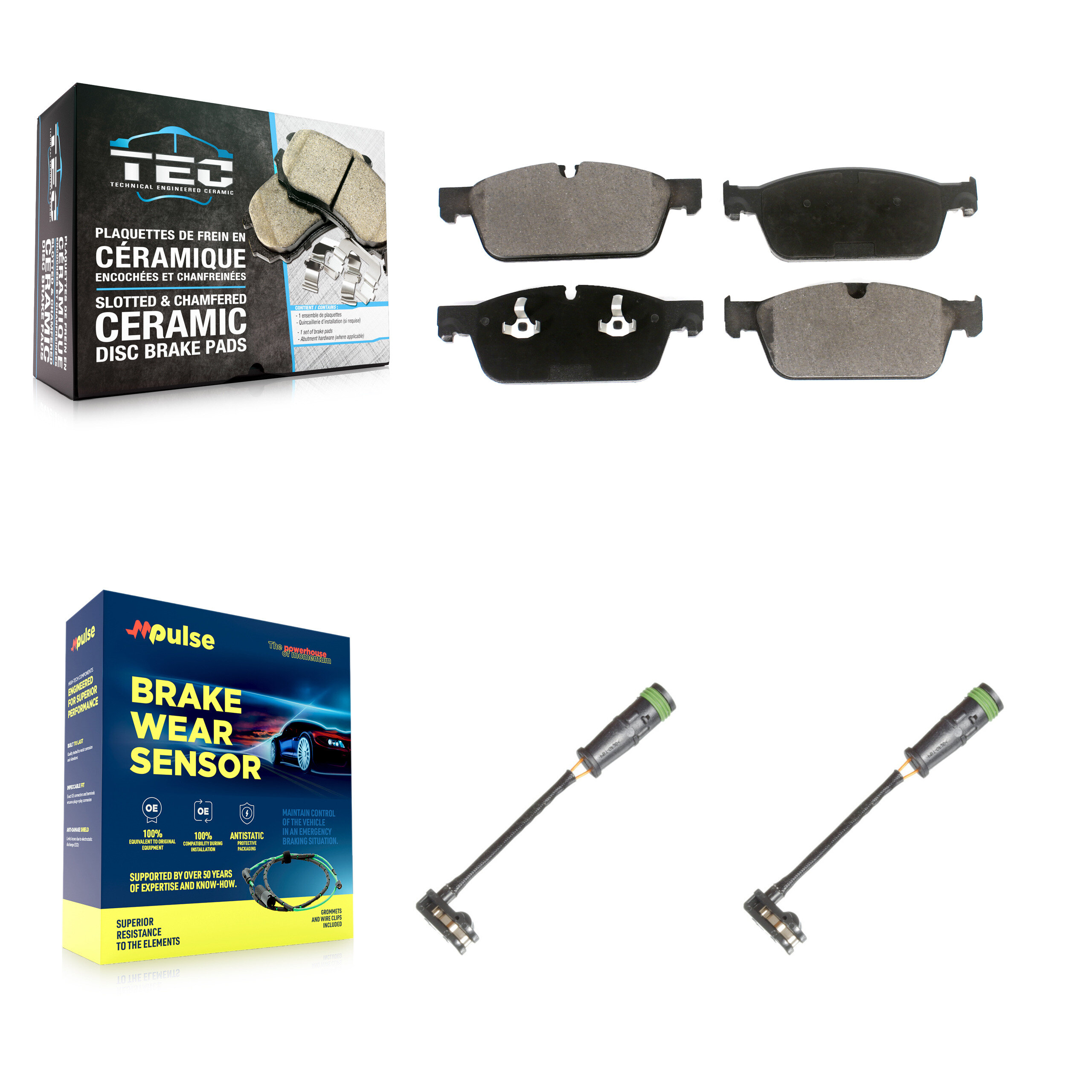 TEC - KTW-101055 - Front Disc Brake Pad Kits