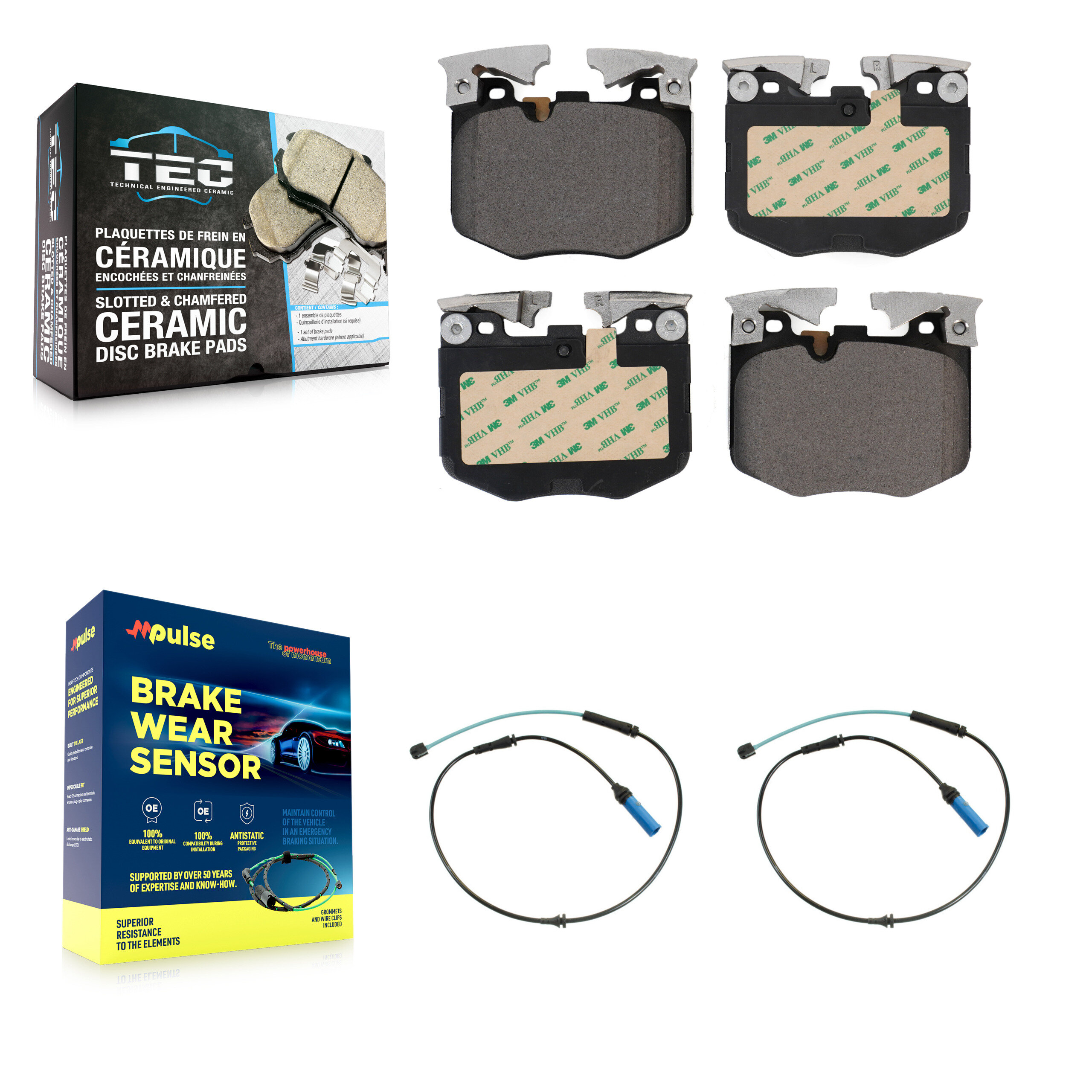 TEC - KTW-101084 - Front Disc Brake Pad Kits