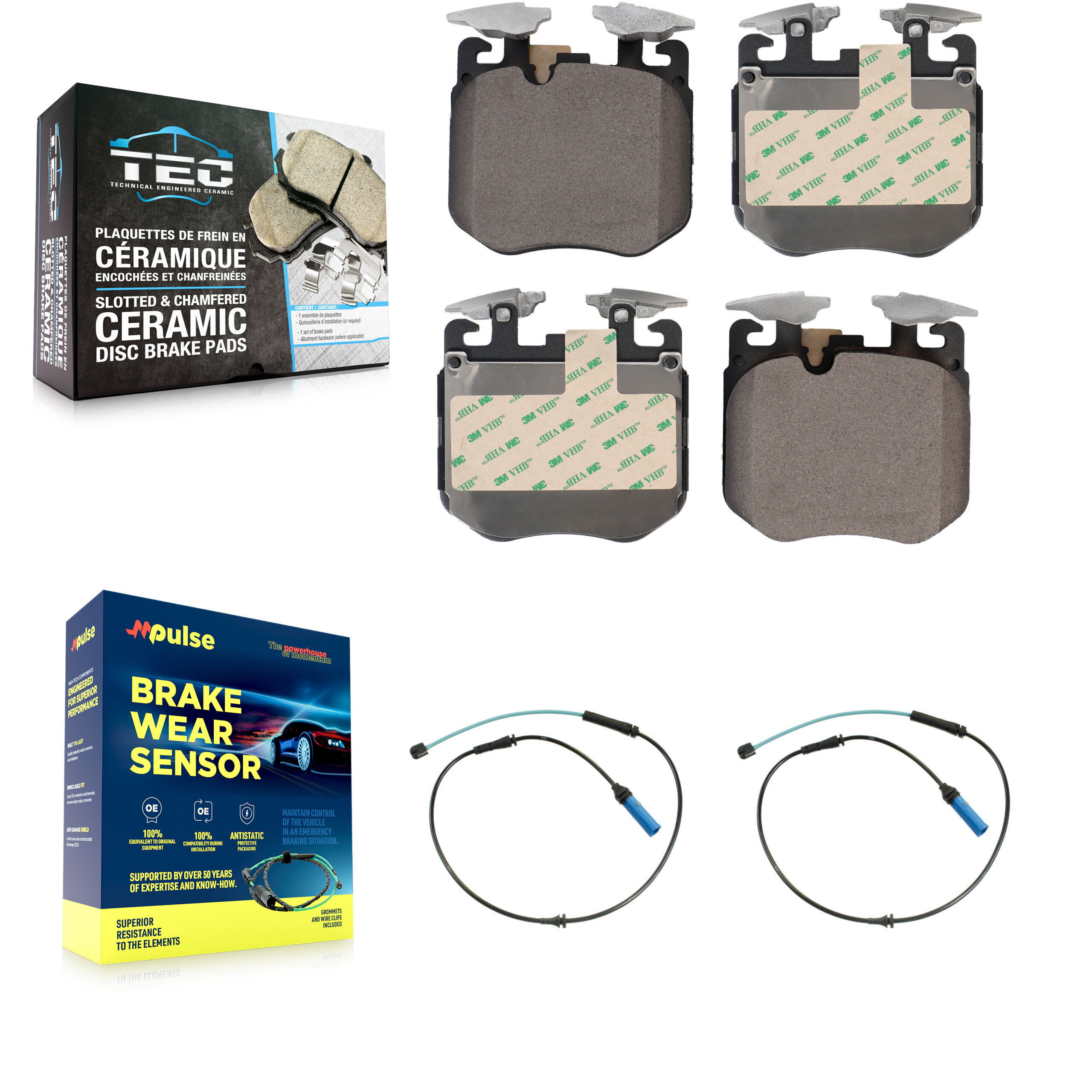 TEC - KTW-101085 - Front Disc Brake Pad Kits