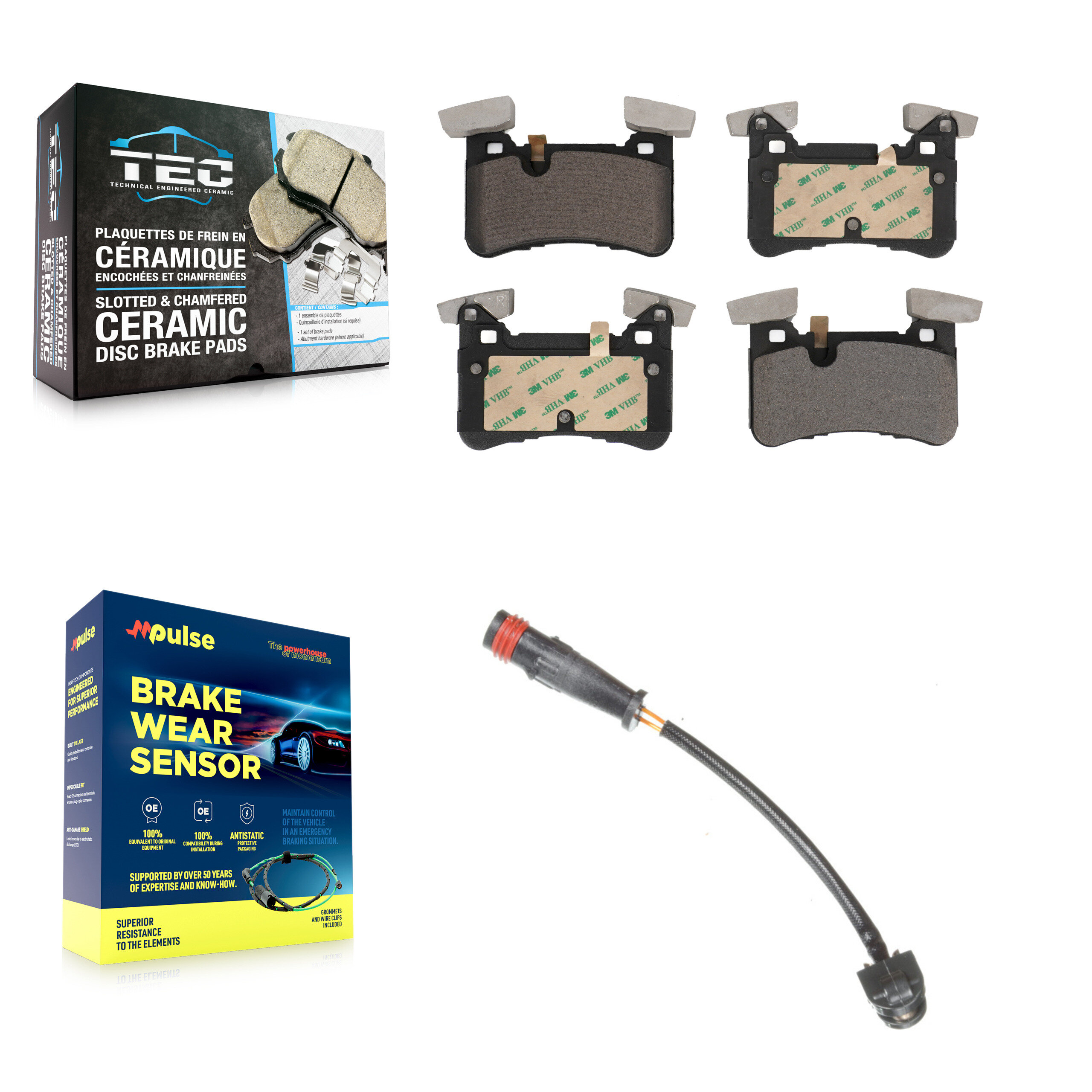 TEC - KTW-101145 - Rear Disc Brake Pad Kits