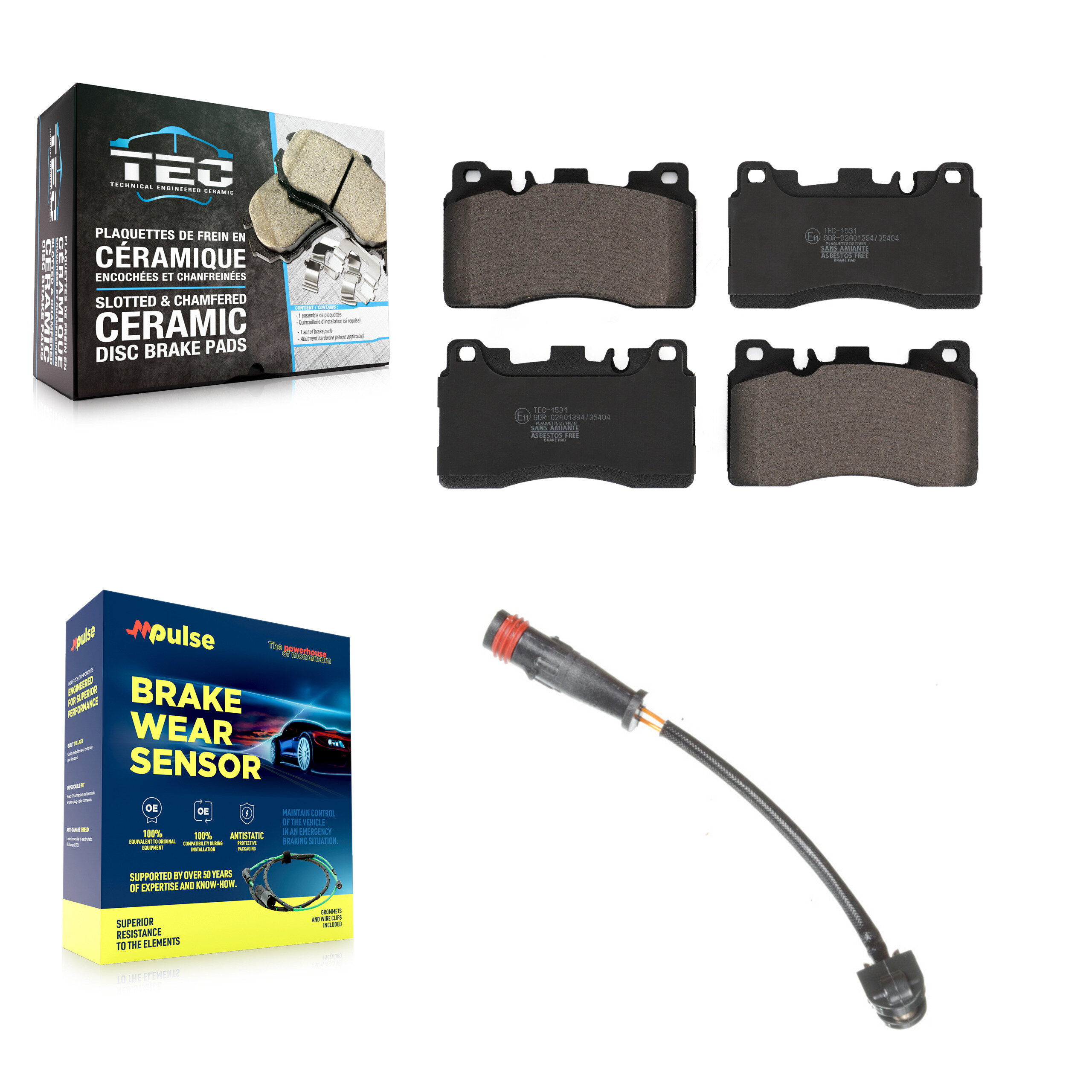 TEC - KTW-101146 - Rear Disc Brake Pad Kits