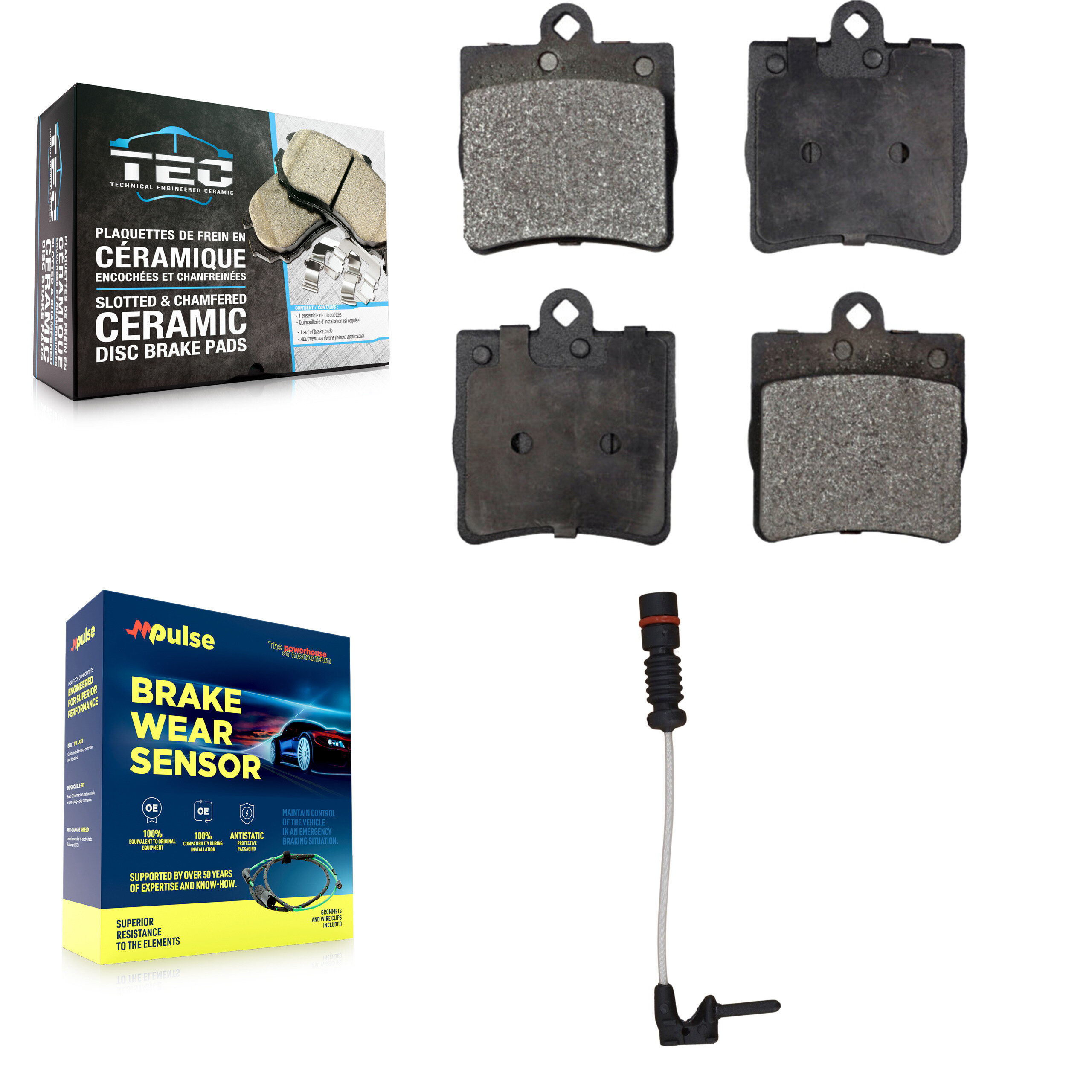 TEC - KTW-101149 - Rear Disc Brake Pad Kits