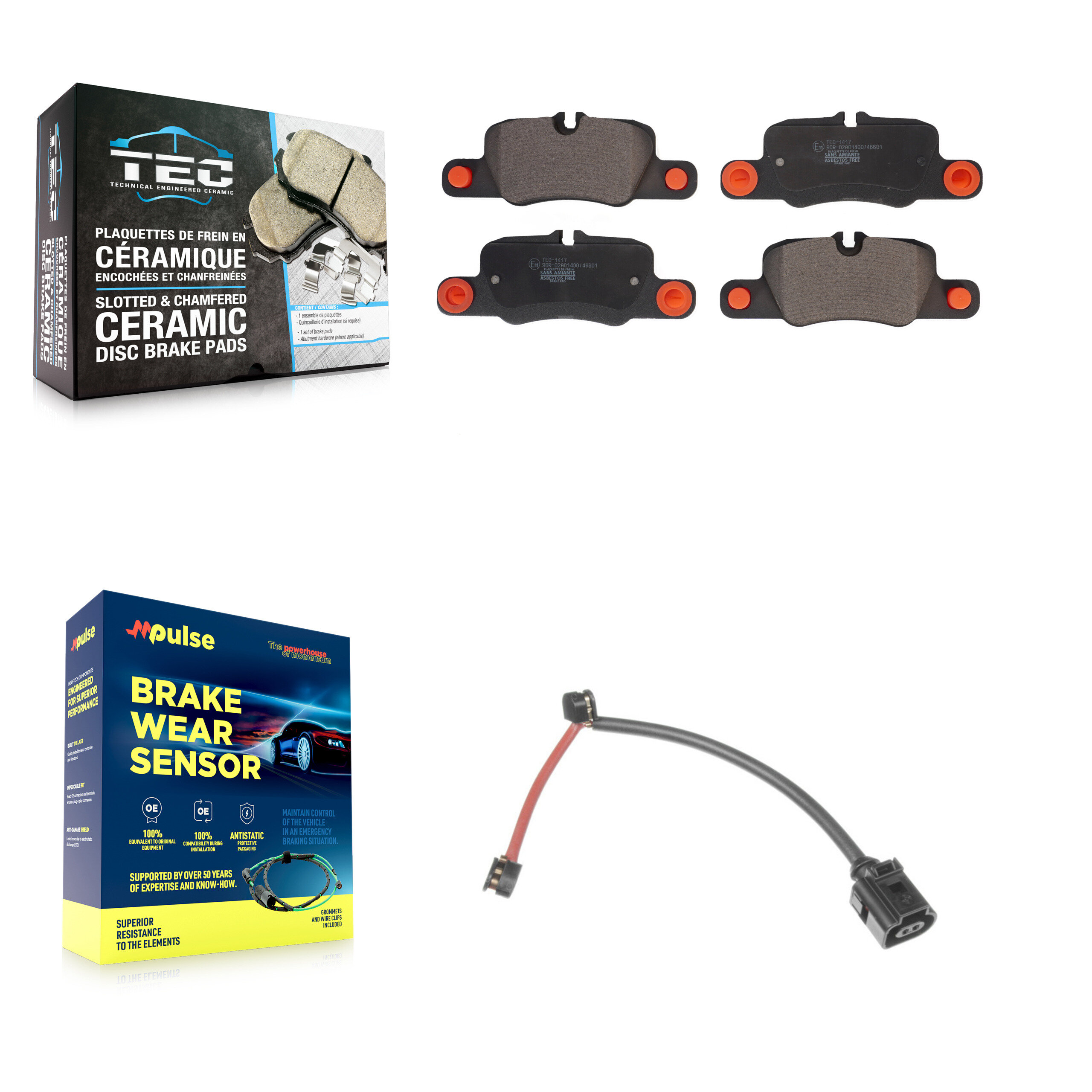 TEC - KTW-101157 - Rear Disc Brake Pad Kits