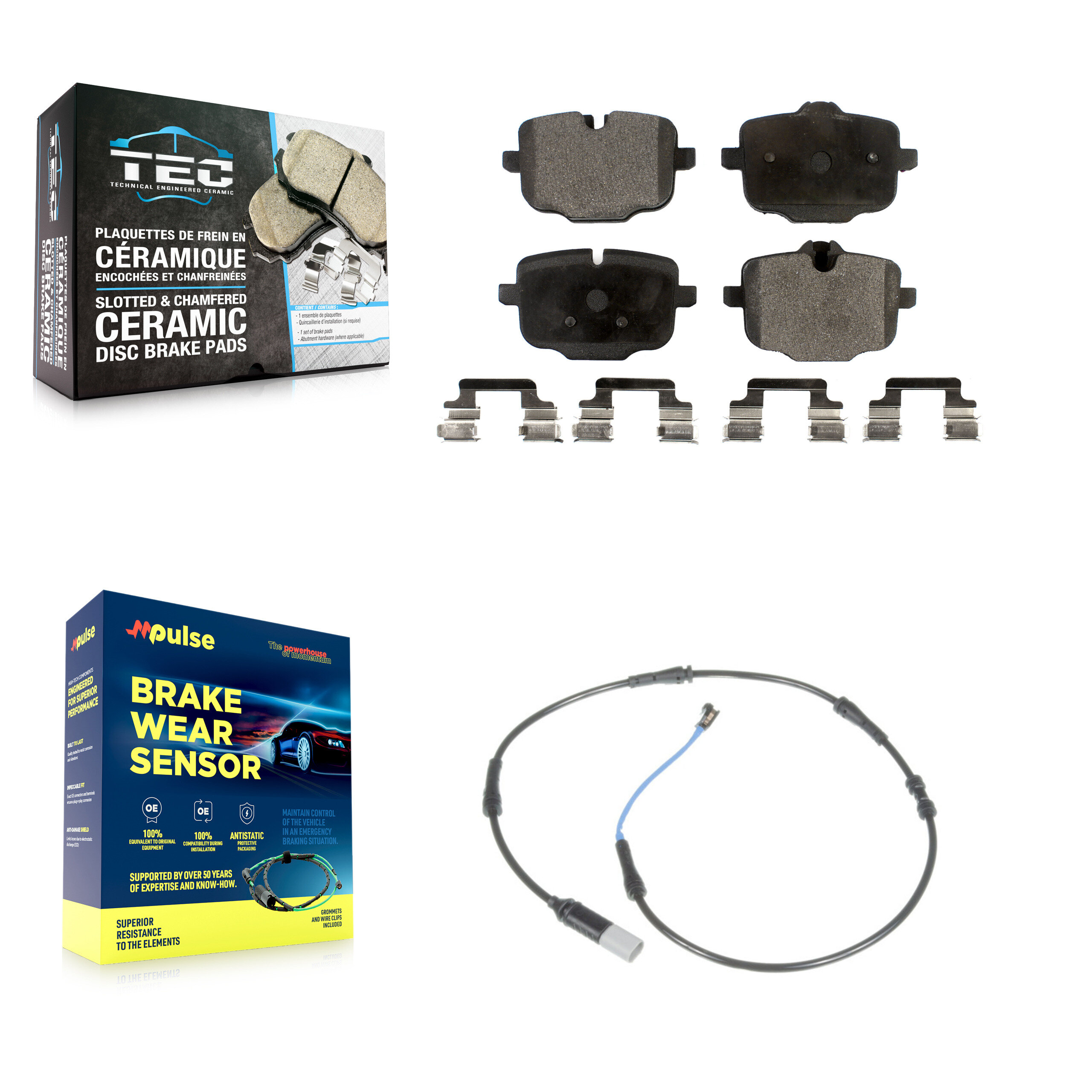 TEC - KTW-101160 - Rear Disc Brake Pad Kits