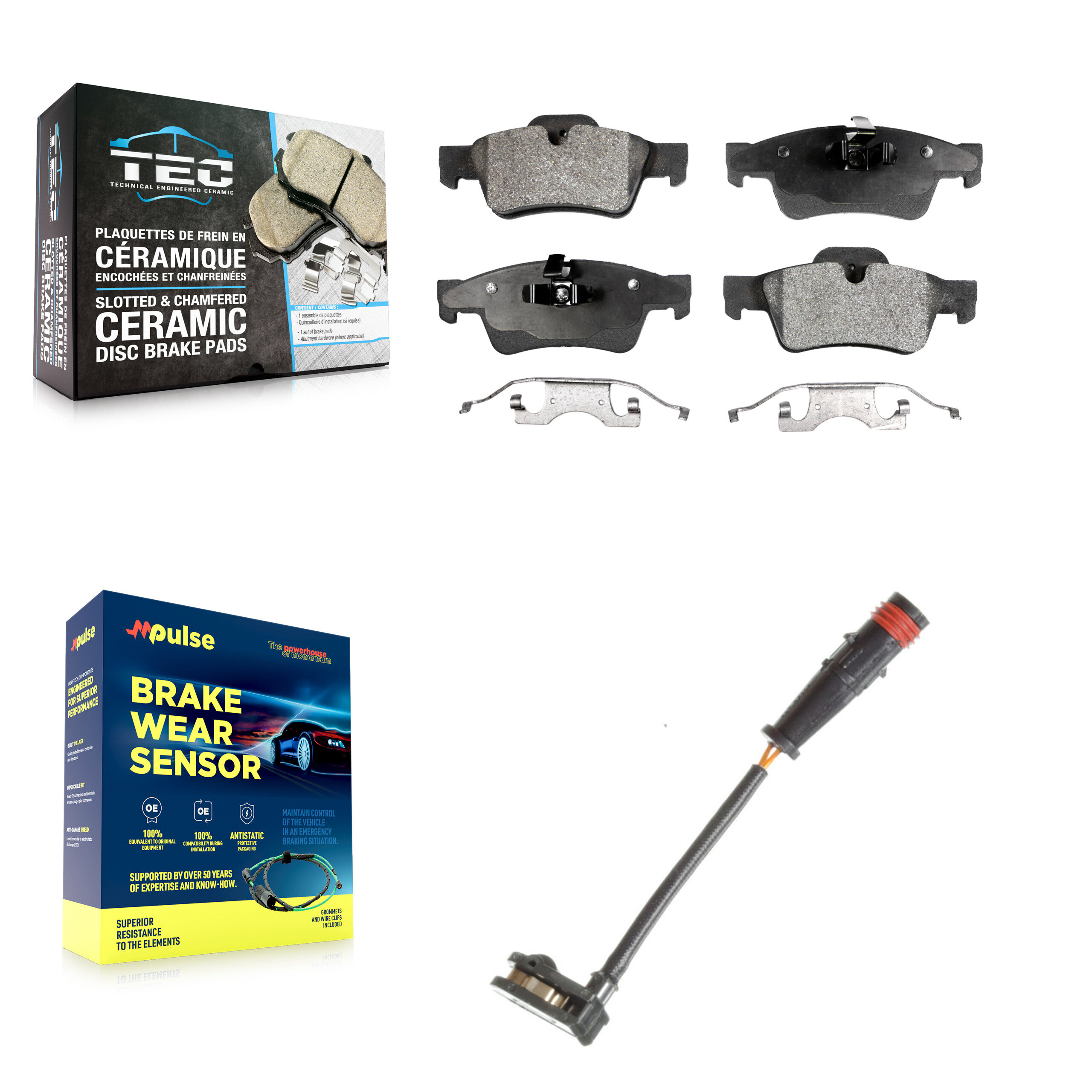 TEC - KTW-101171 - Rear Disc Brake Pad Kits