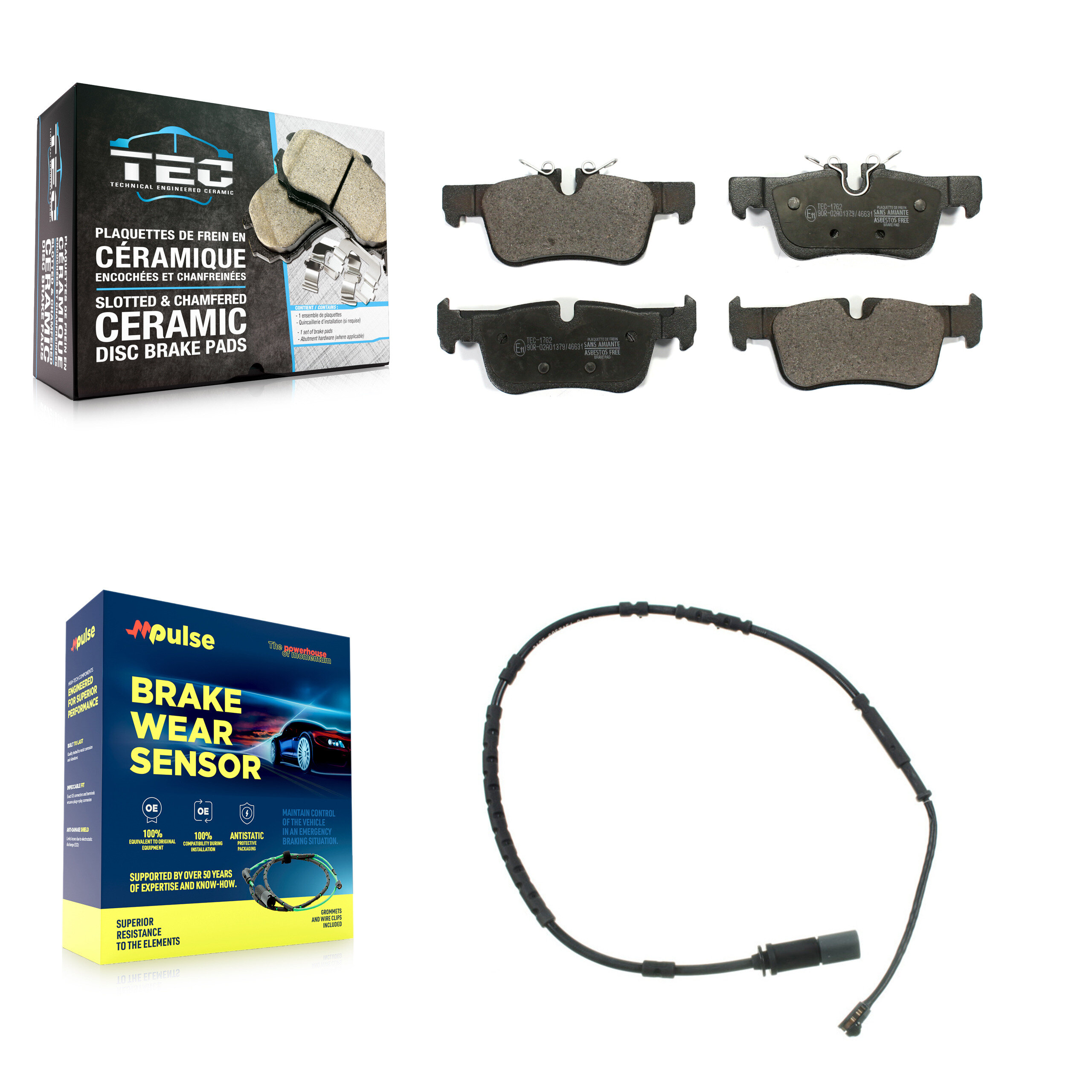 TEC - KTW-101179 - Rear Disc Brake Pad Kits