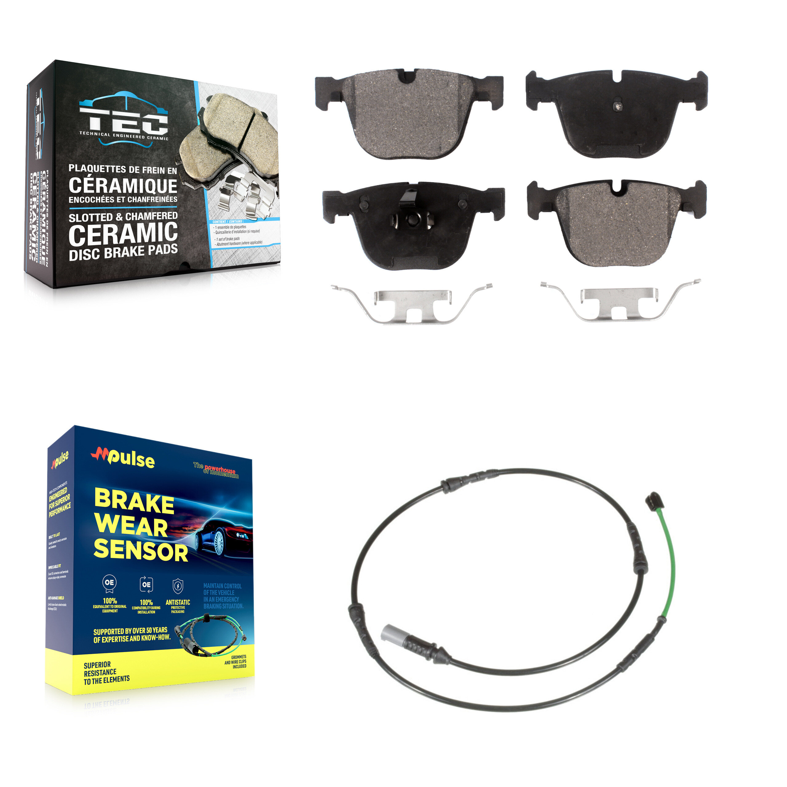 TEC - KTW-101182 - Rear Disc Brake Pad Kits