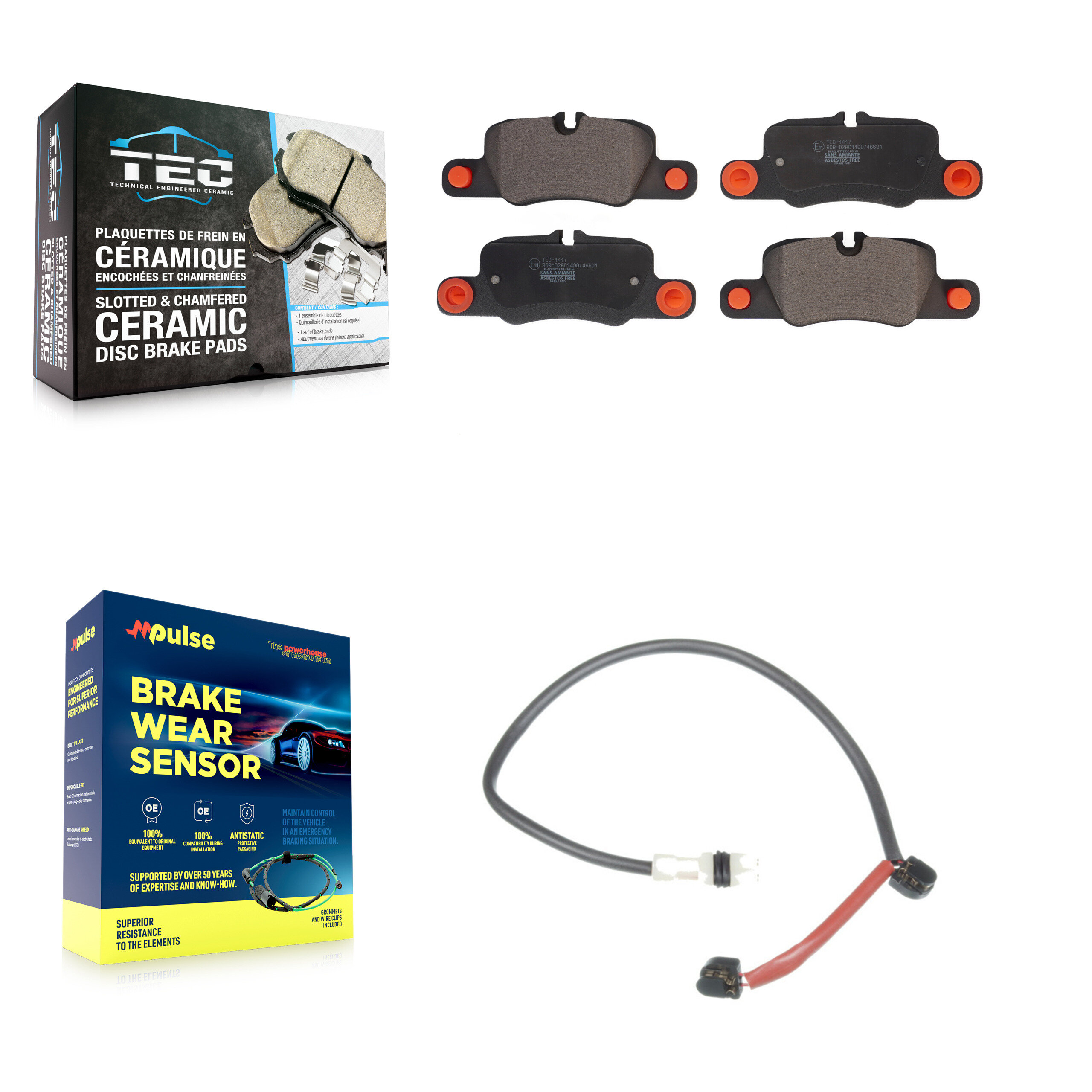 TEC - KTW-101183 - Rear Disc Brake Pad Kits