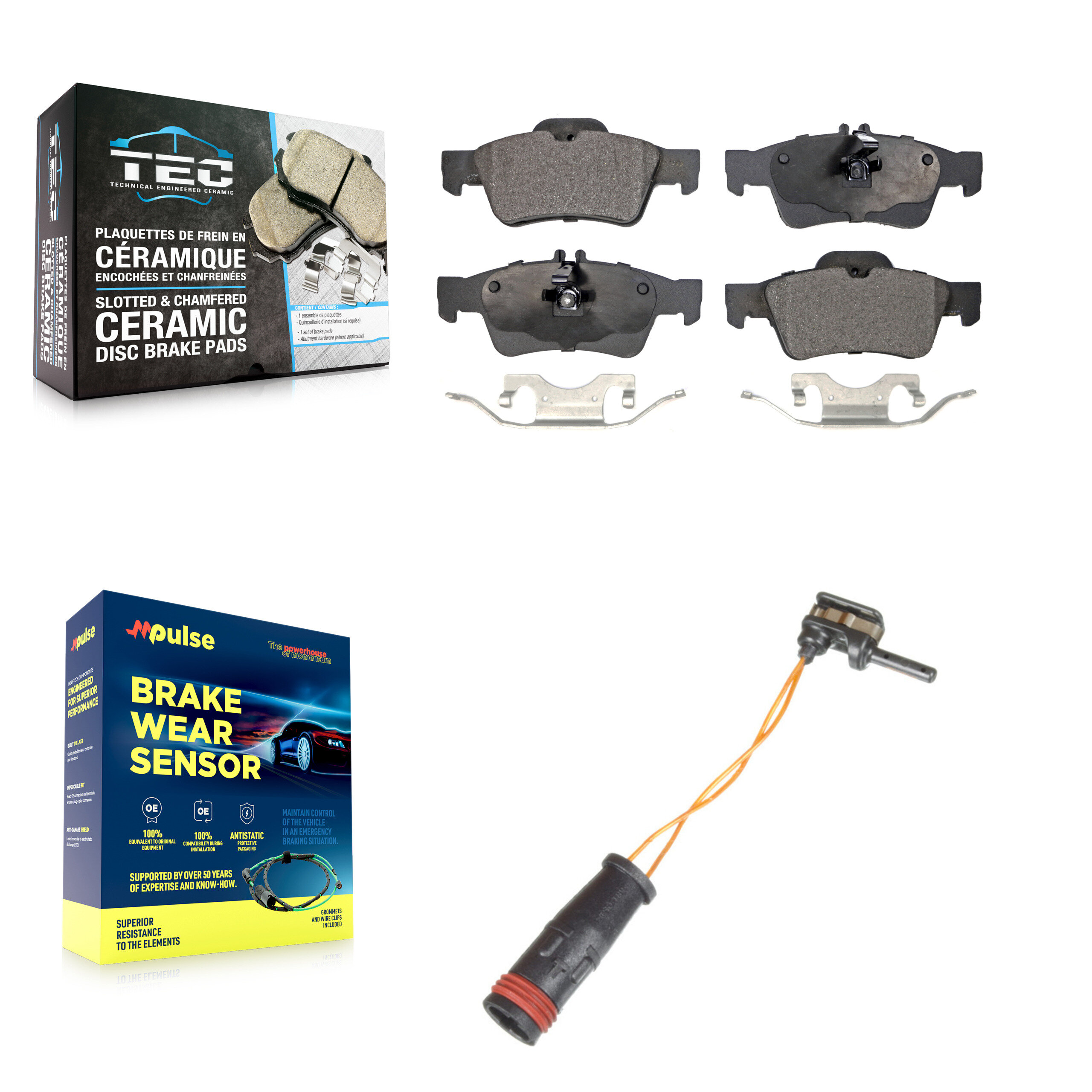 TEC - KTW-101184 - Rear Disc Brake Pad Kits