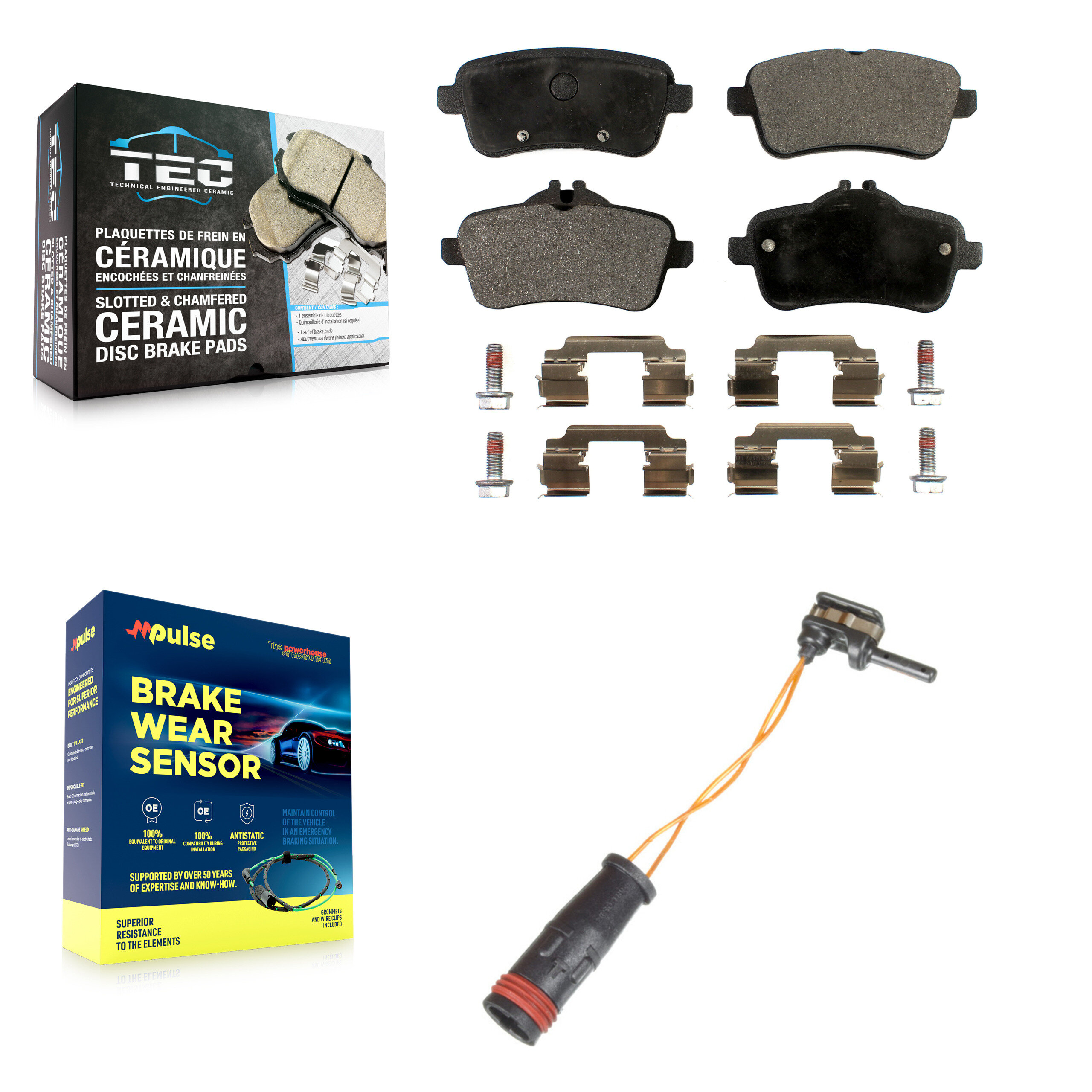 TEC - KTW-101186 - Rear Disc Brake Pad Kits
