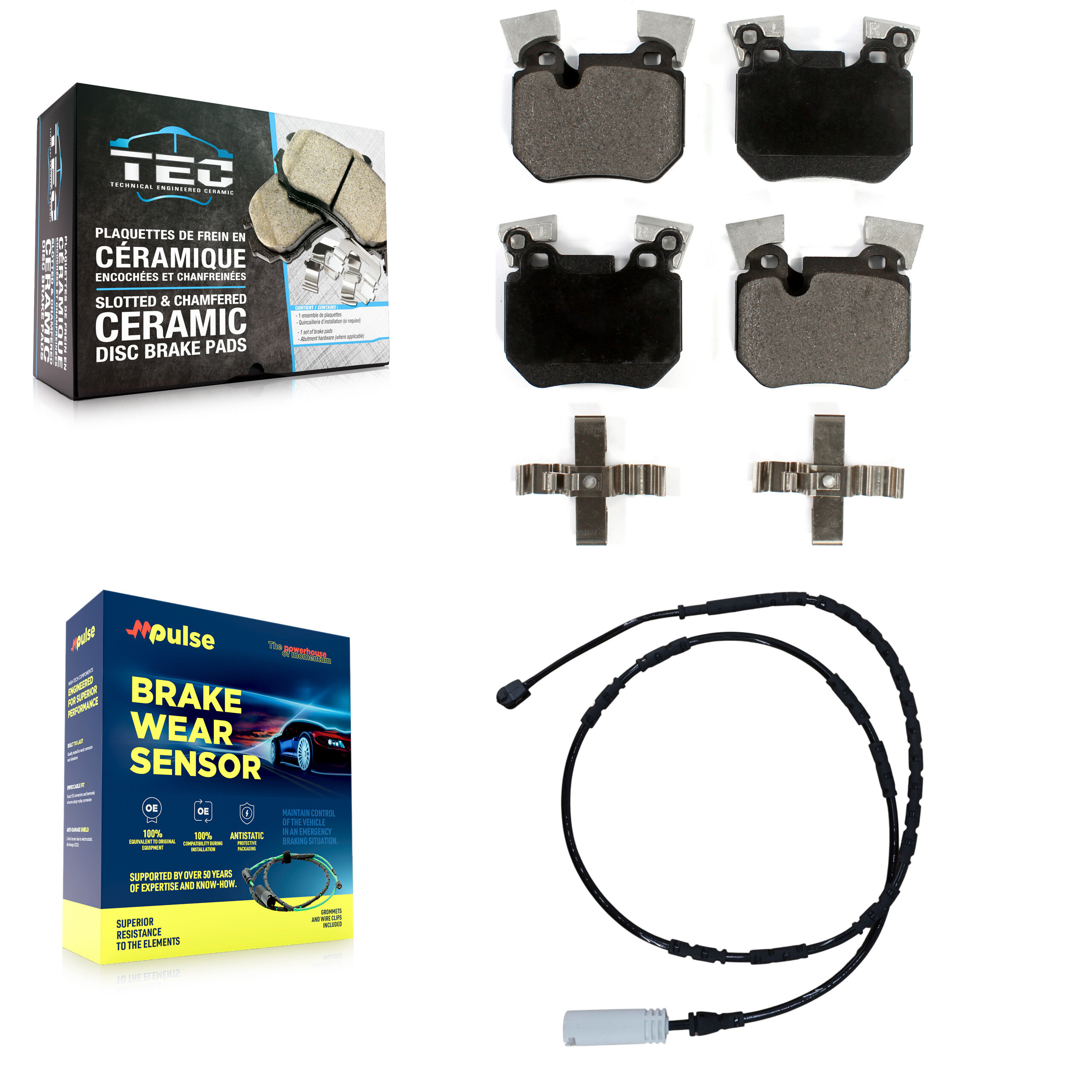 TEC - KTW-101211 - Rear Disc Brake Pad Kits