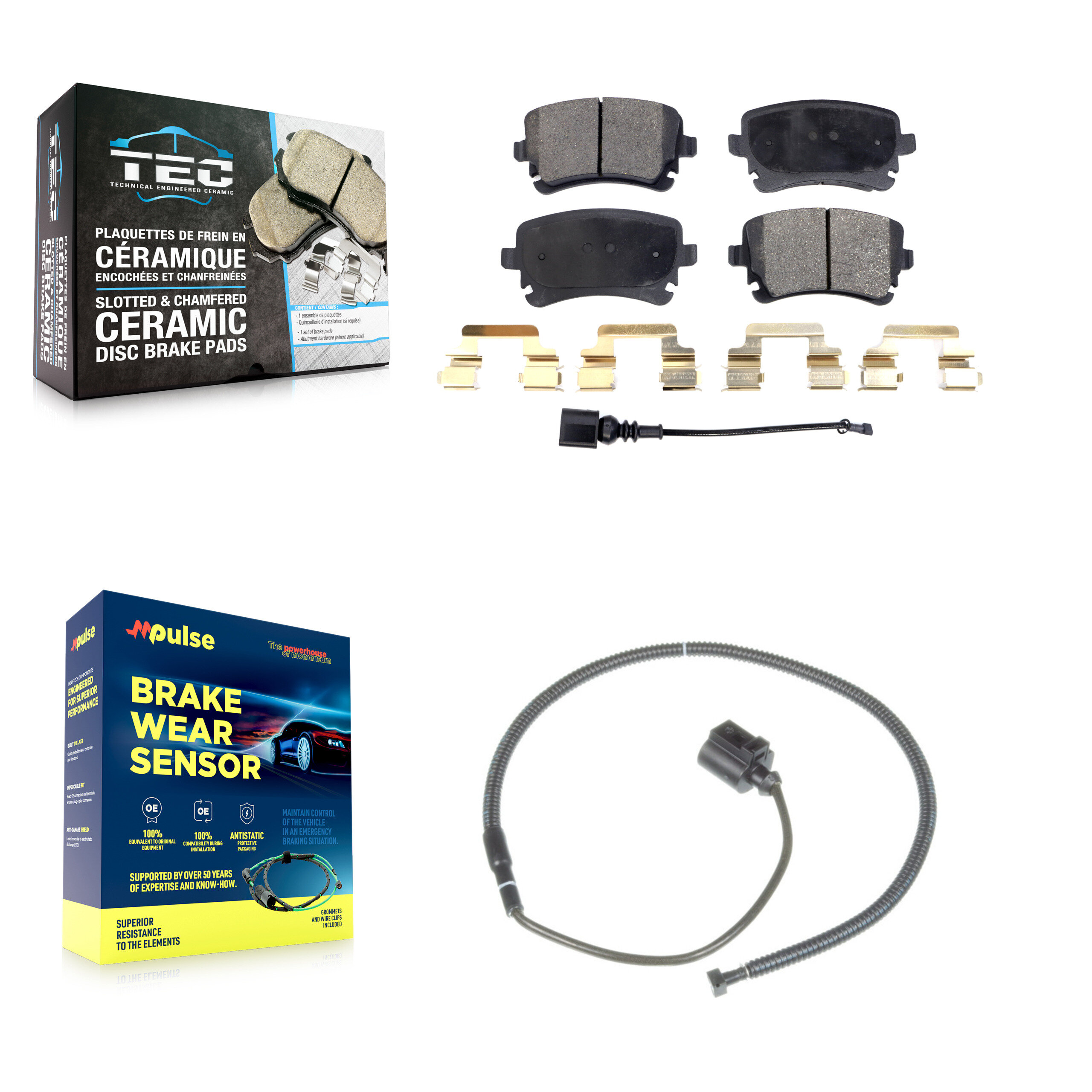 TEC - KTW-101232 - Rear Disc Brake Pad Kits