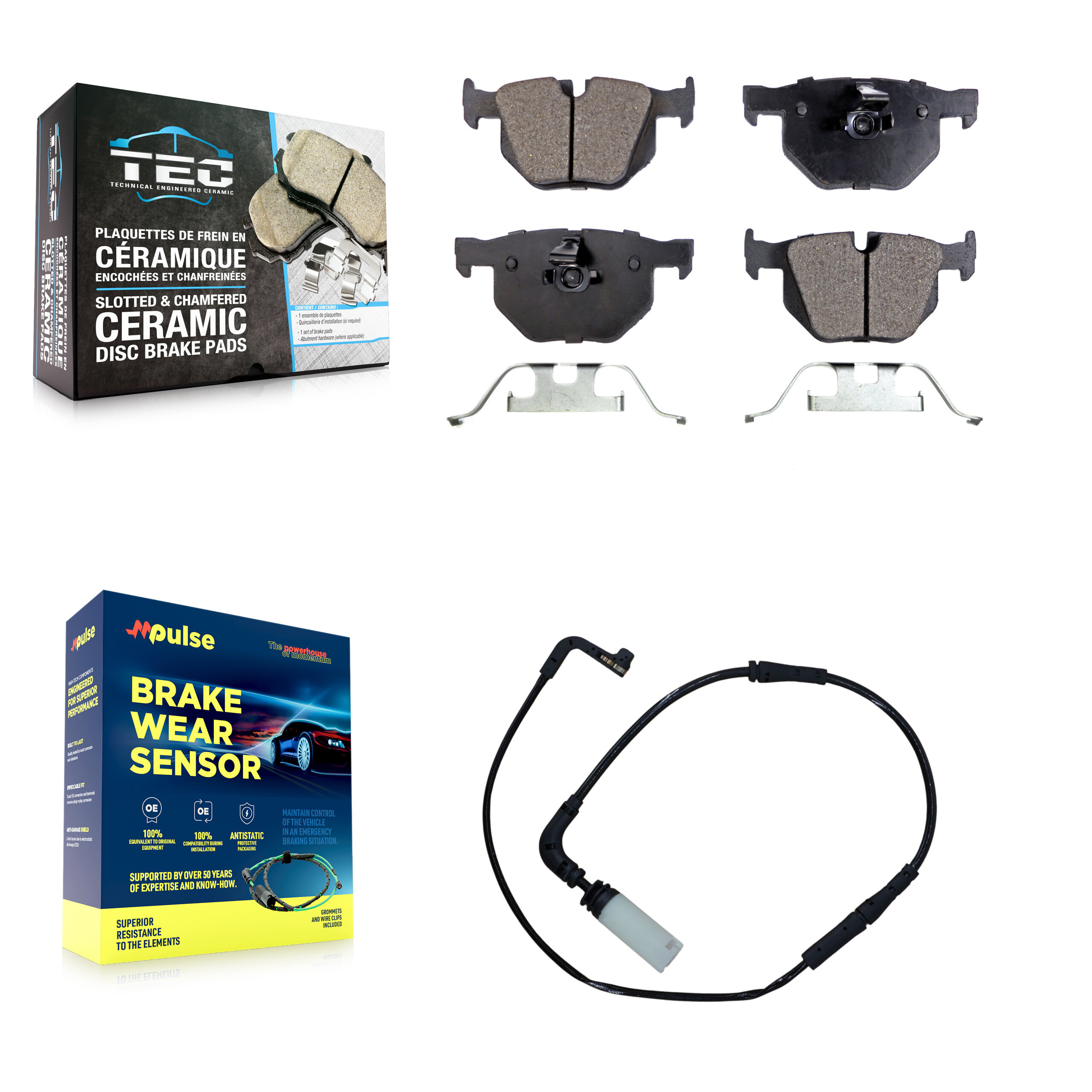 TEC - KTW-101234 - Rear Disc Brake Pad Kits