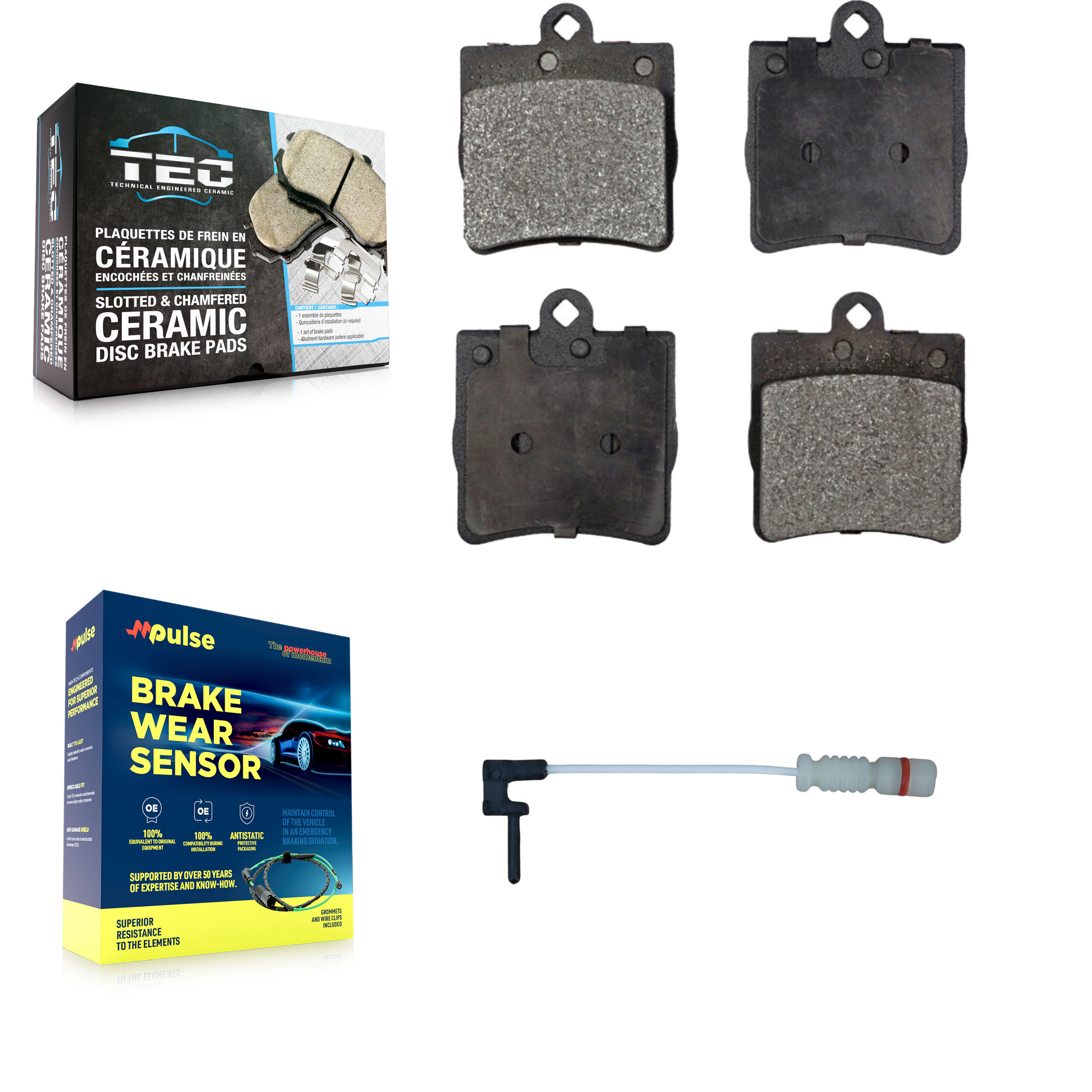TEC - KTW-101238 - Rear Disc Brake Pad Kits