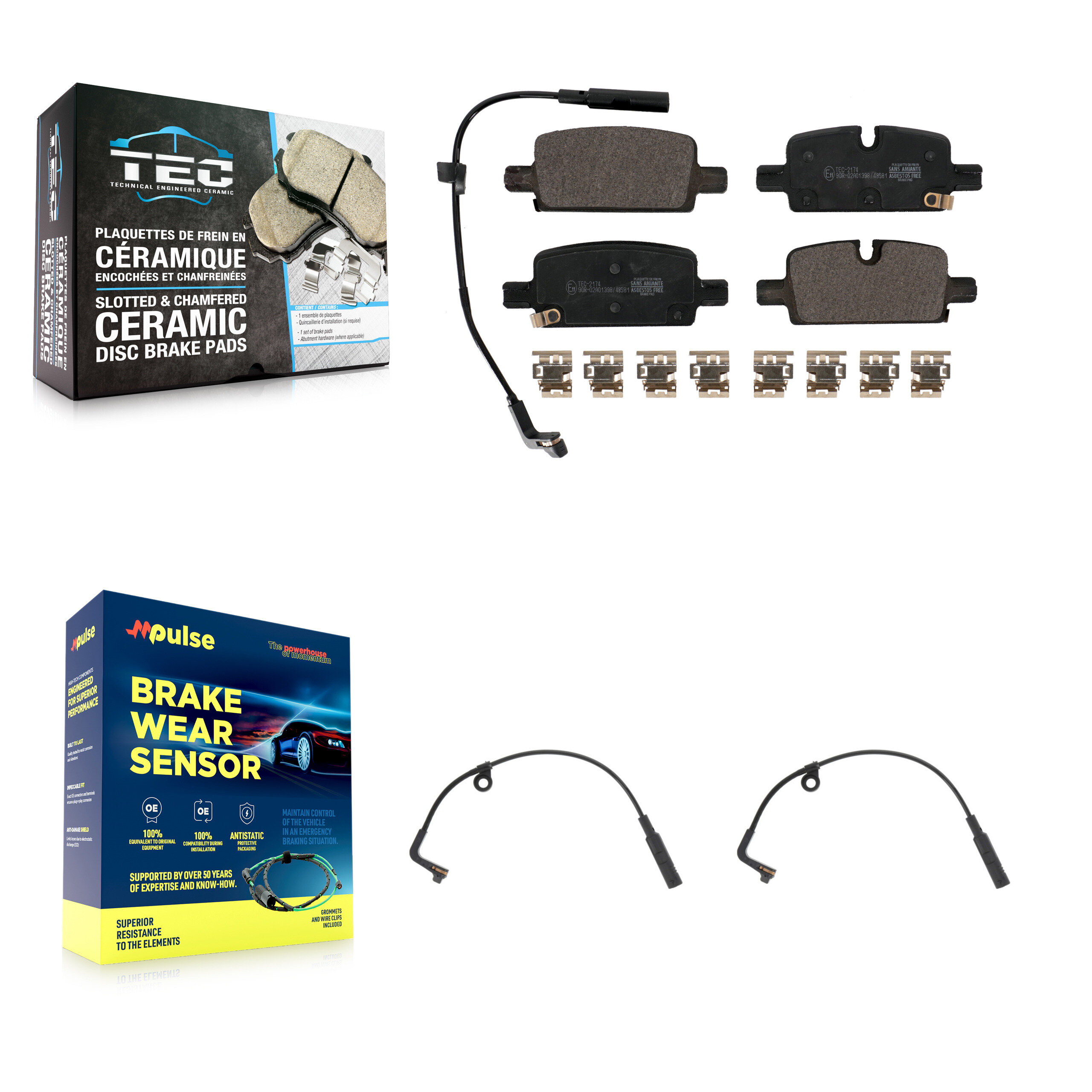 TEC - KTW-101266 - Rear Disc Brake Pad Kits