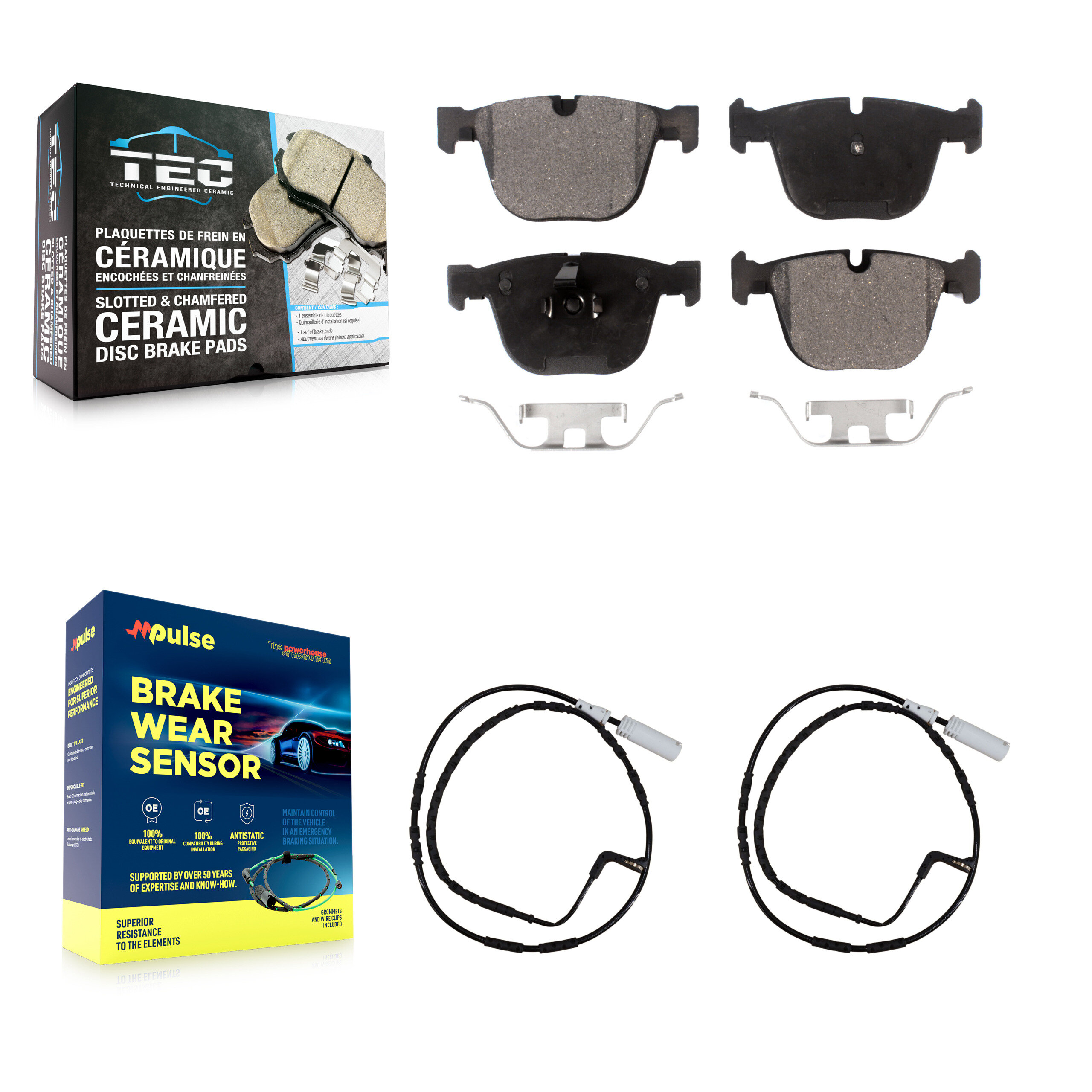 TEC - KTW-101274 - Rear Disc Brake Pad Kits