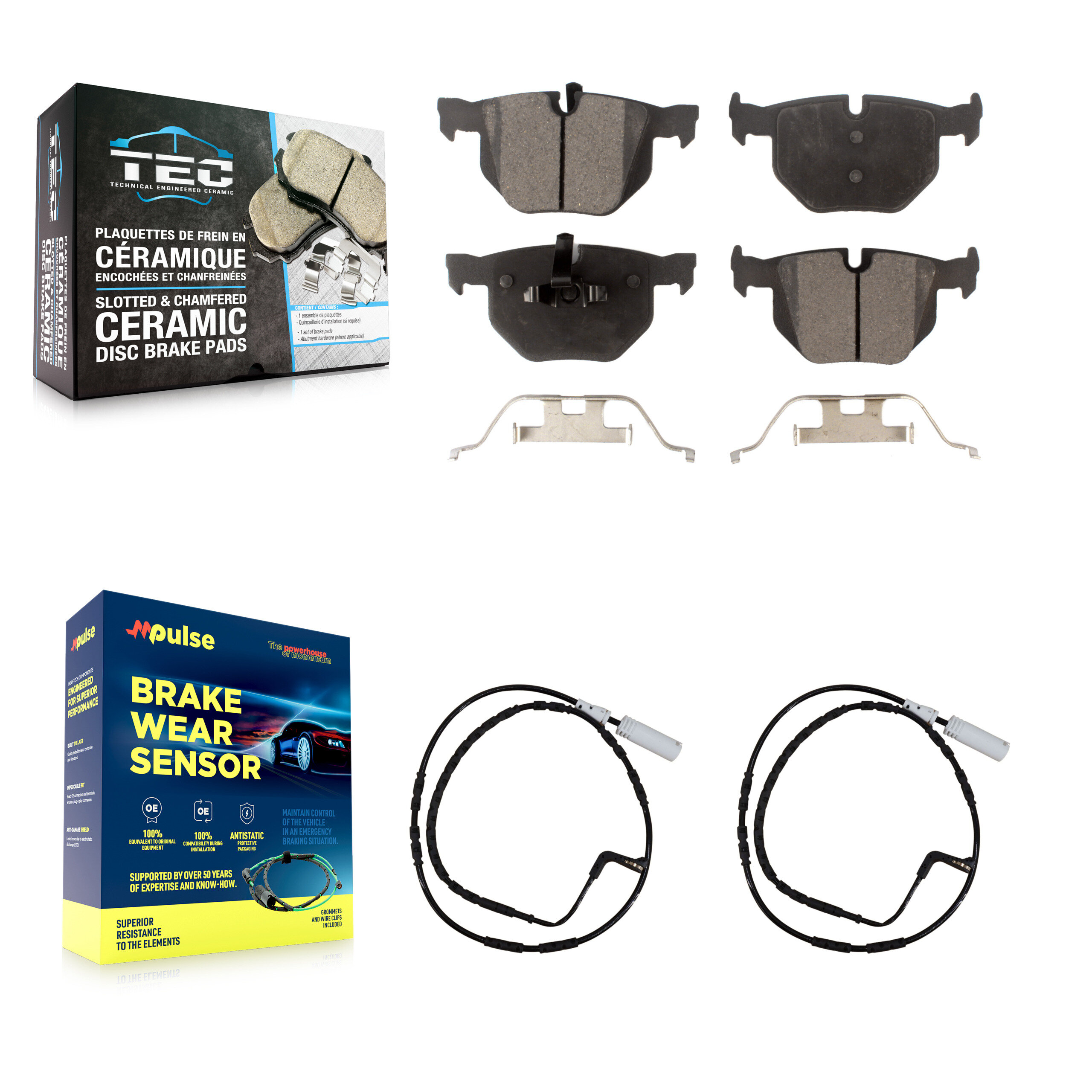TEC - KTW-101280 - Rear Disc Brake Pad Kits
