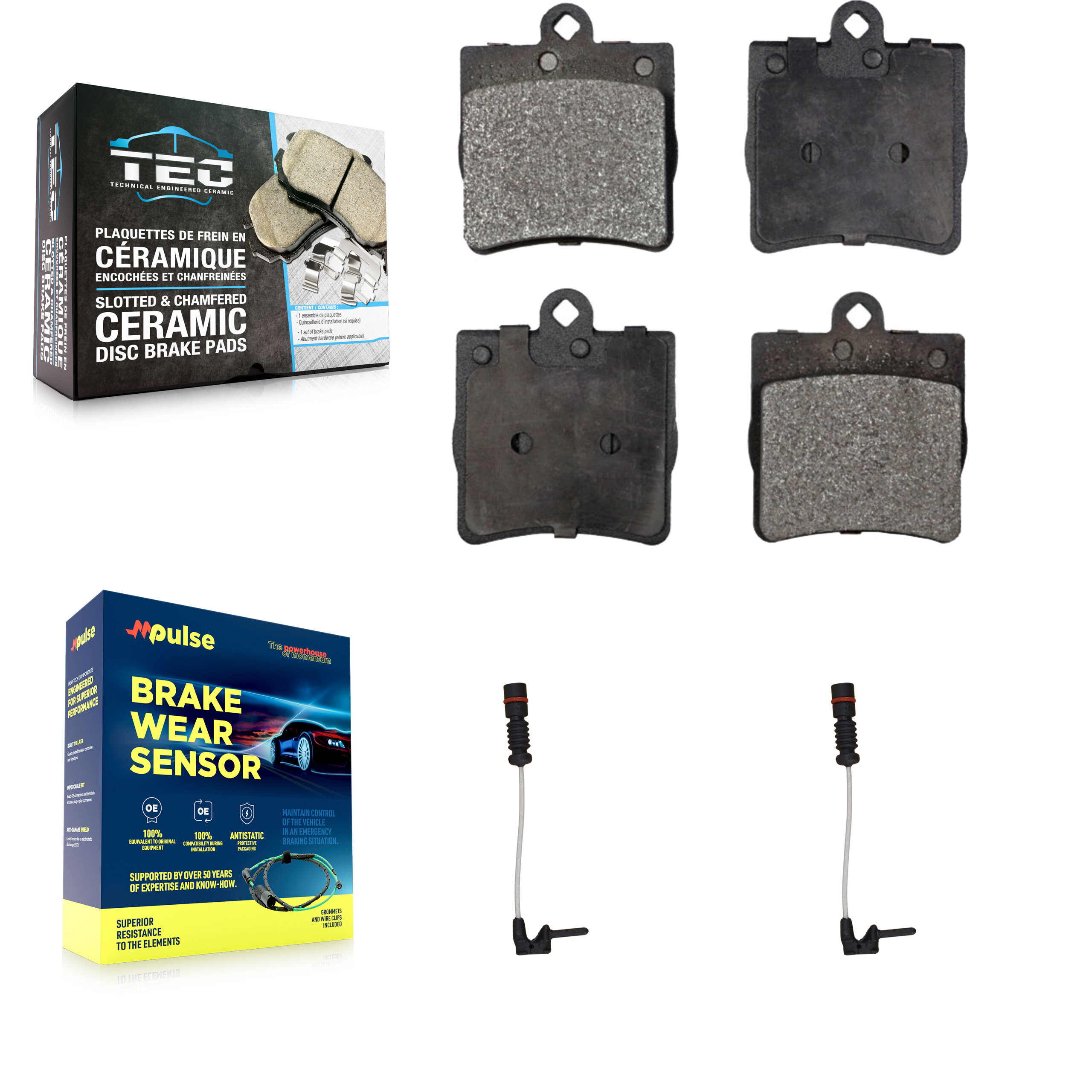 TEC - KTW-101306 - Rear Disc Brake Pad Kits