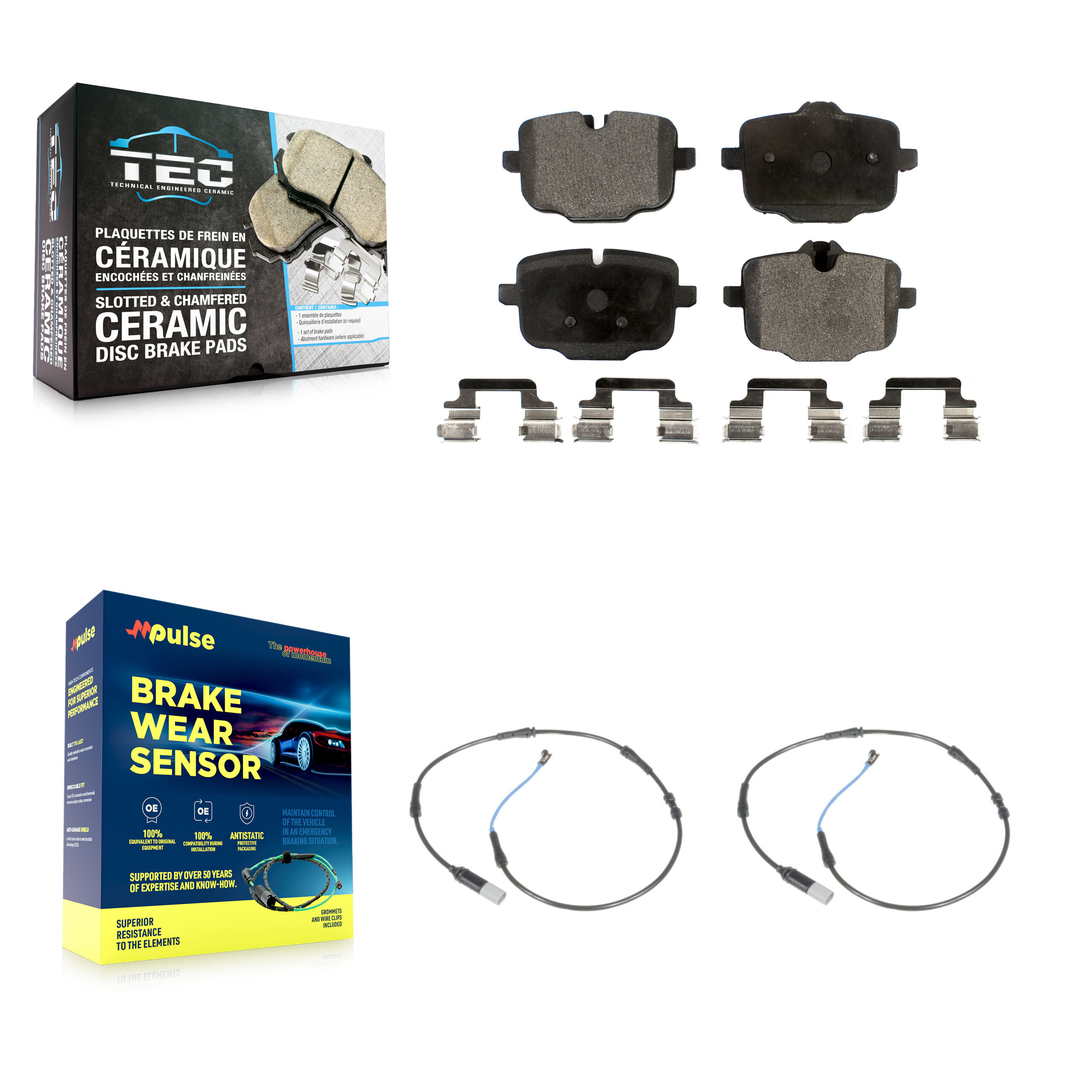 TEC - KTW-101317 - Rear Disc Brake Pad Kits