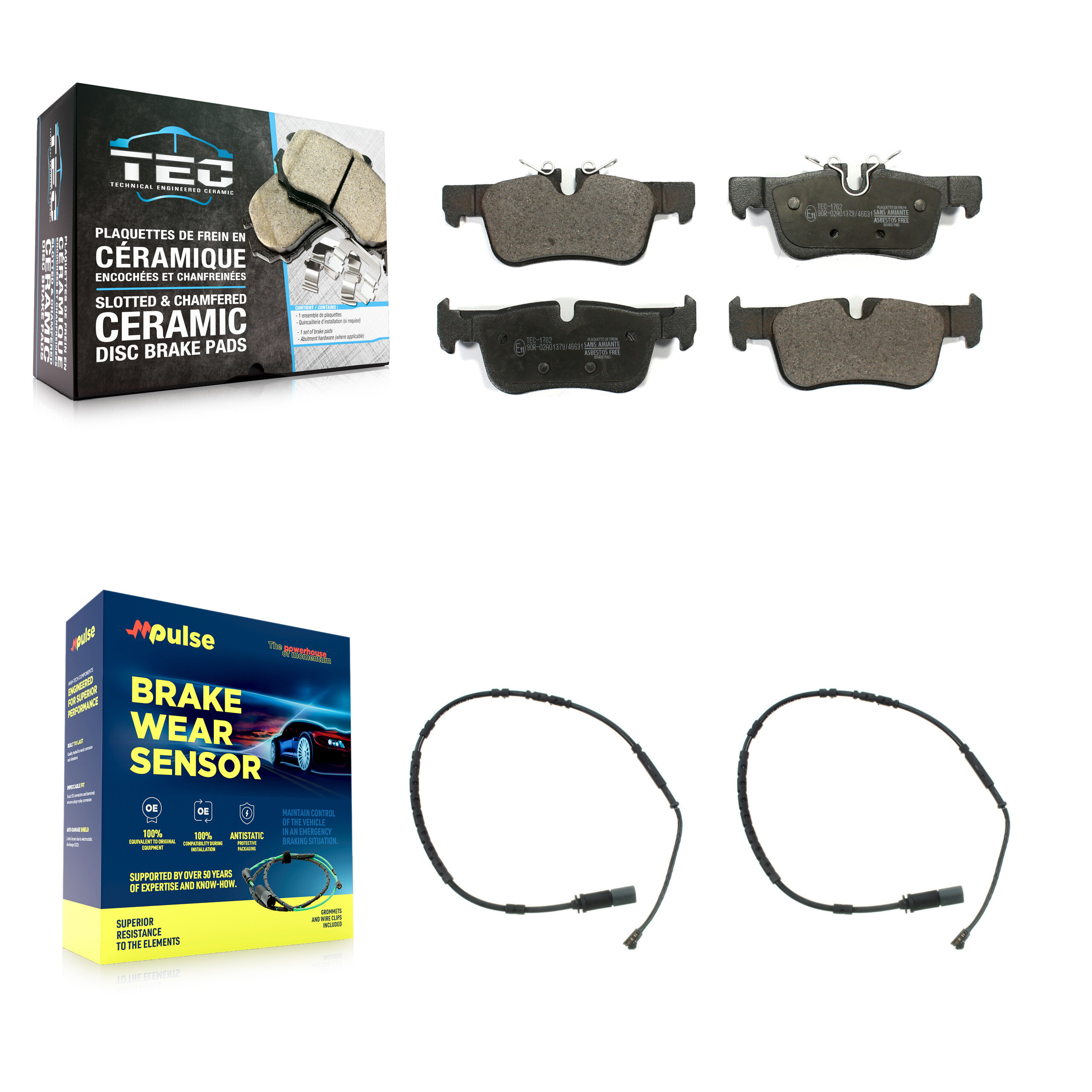 TEC - KTW-101336 - Rear Disc Brake Pad Kits