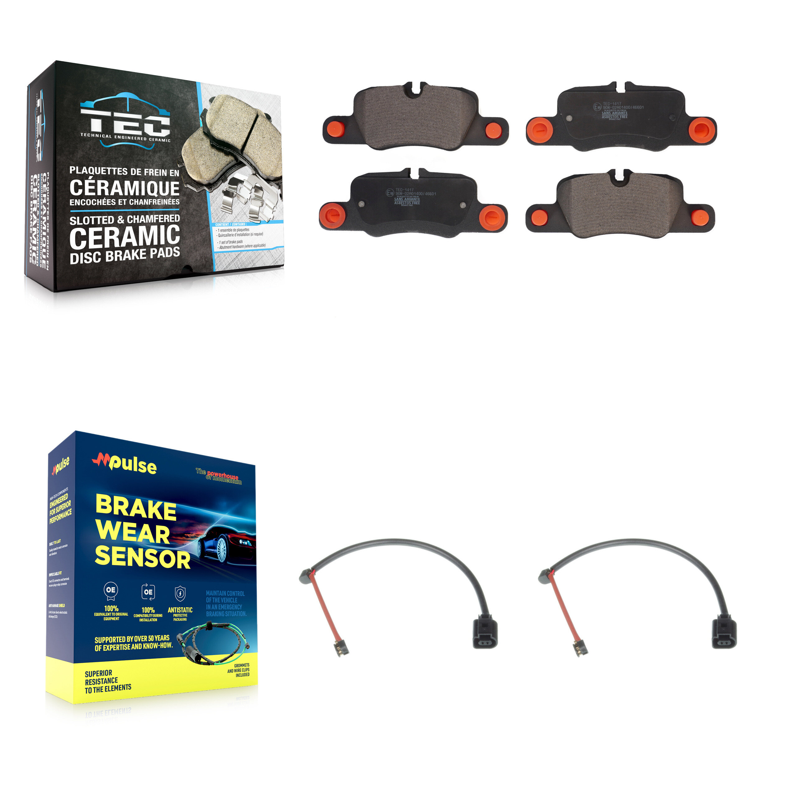 TEC - KTW-101337 - Rear Disc Brake Pad Kits