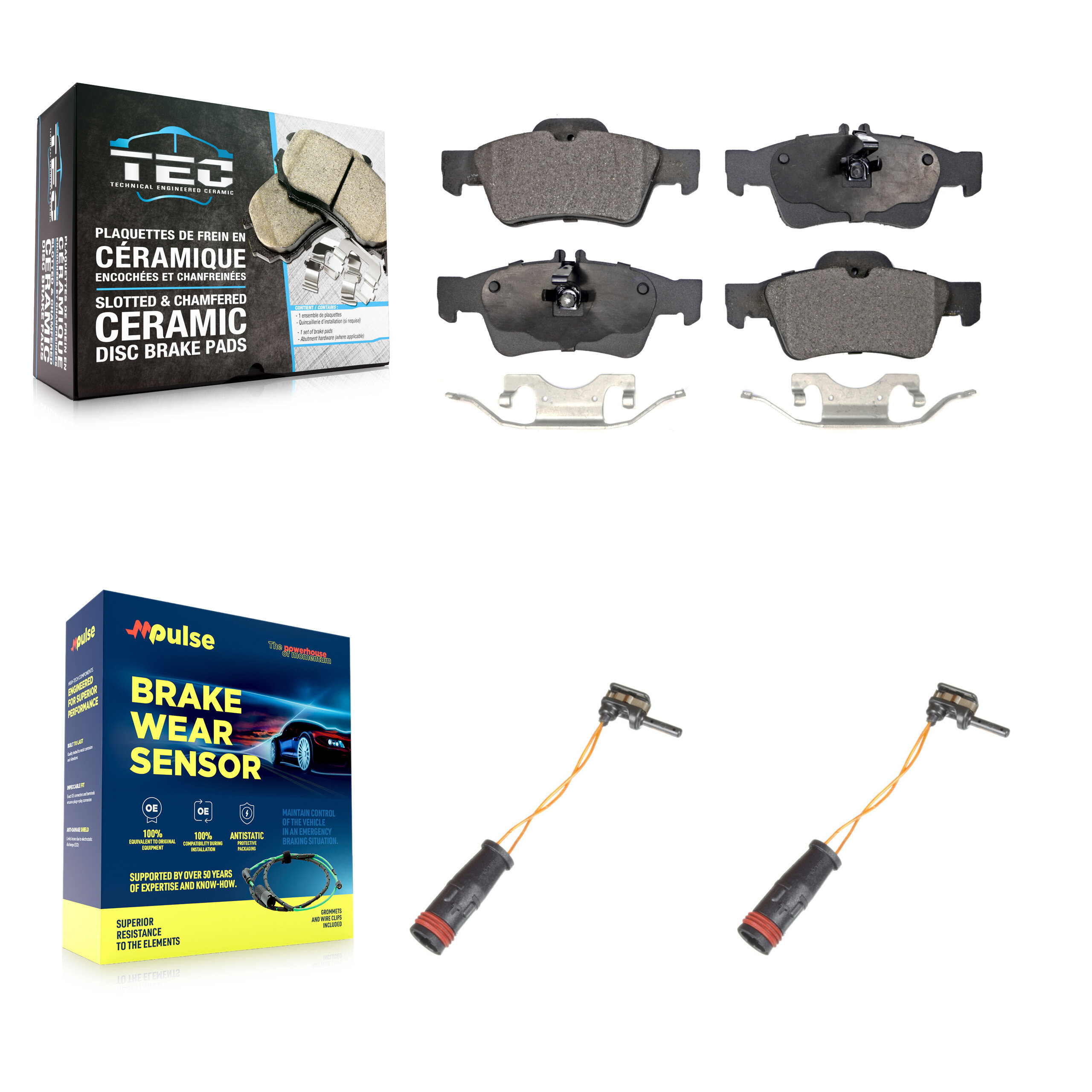 TEC - KTW-101341 - Rear Disc Brake Pad Kits