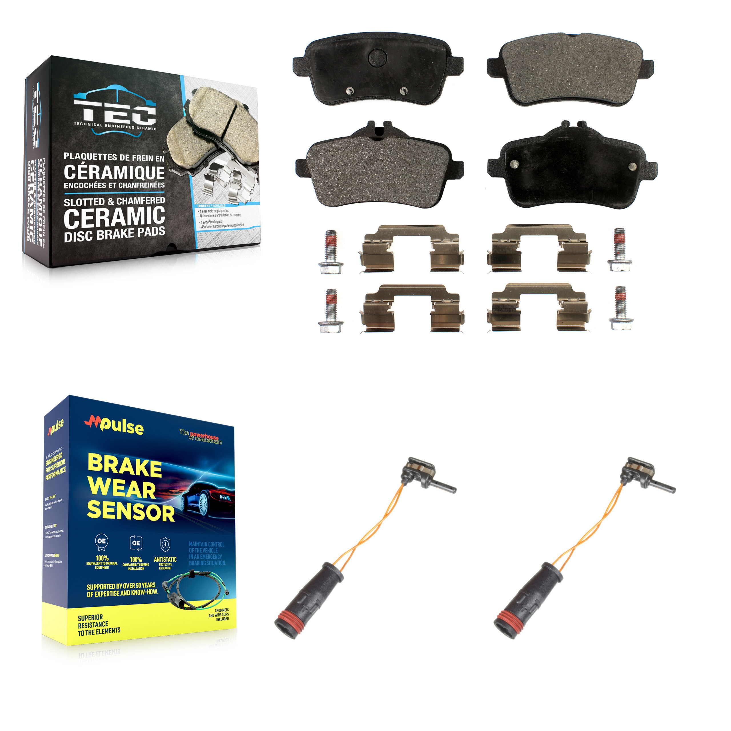 TEC - KTW-101343 - Rear Disc Brake Pad Kits