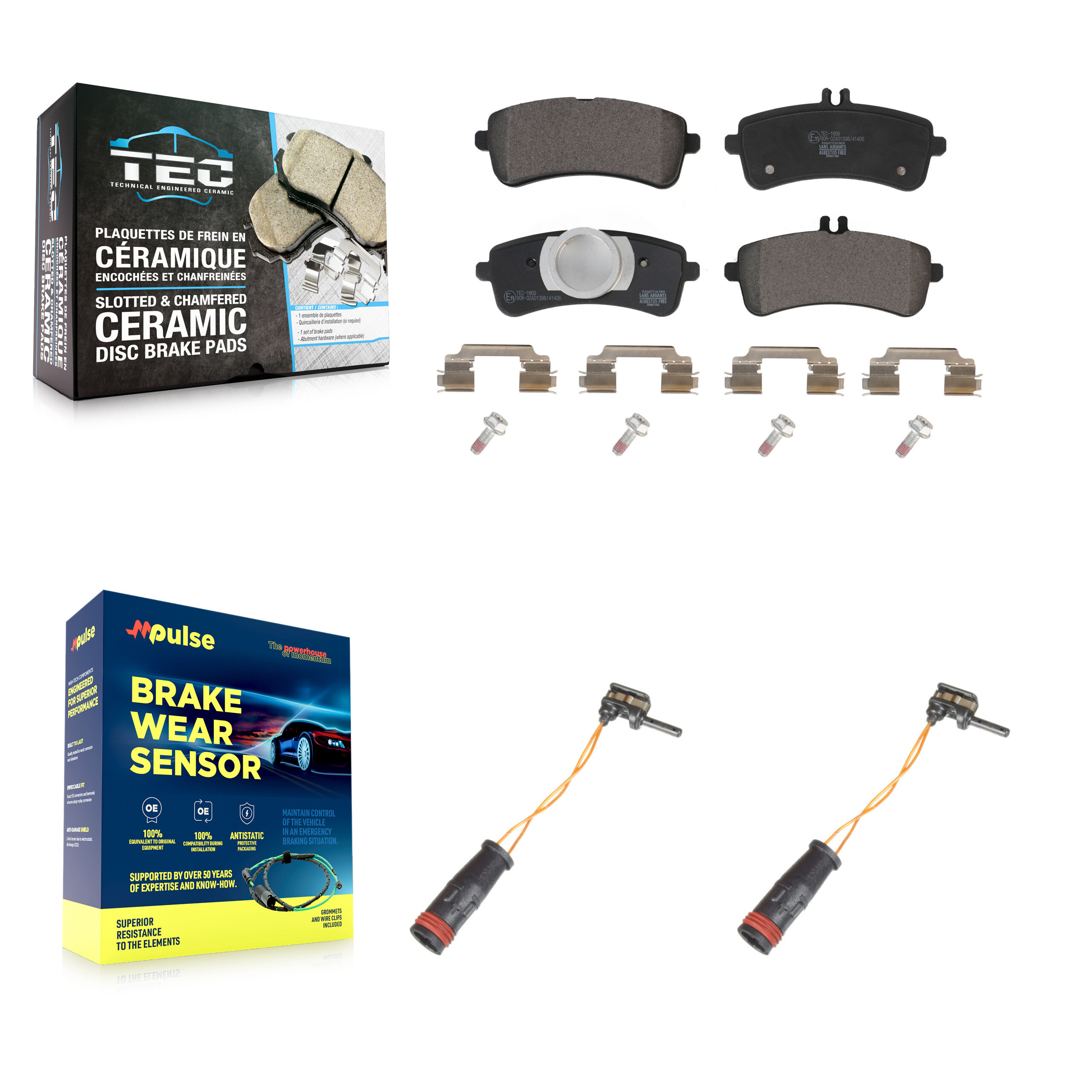 TEC - KTW-101346 - Rear Disc Brake Pad Kits
