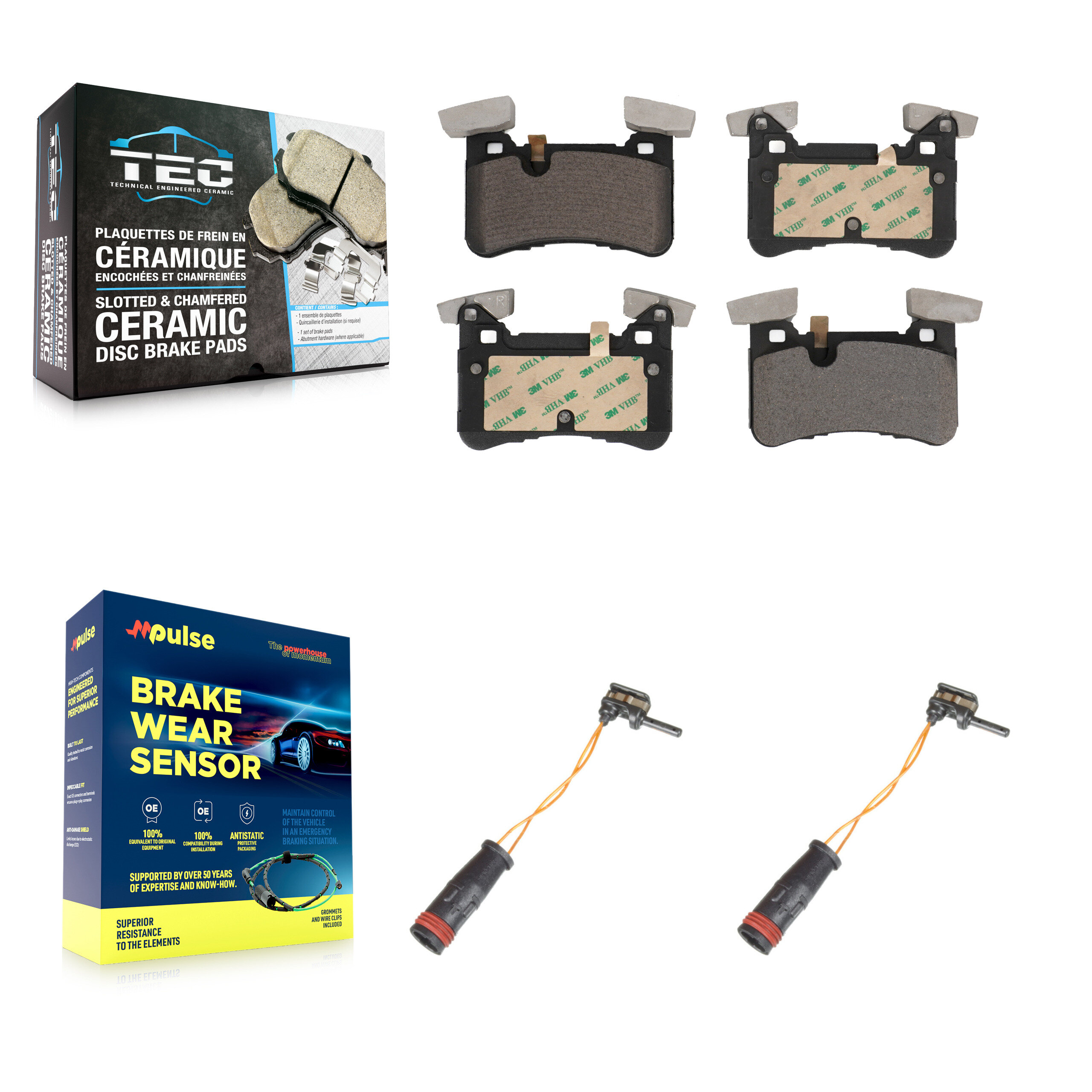 TEC - KTW-101348 - Rear Disc Brake Pad Kits