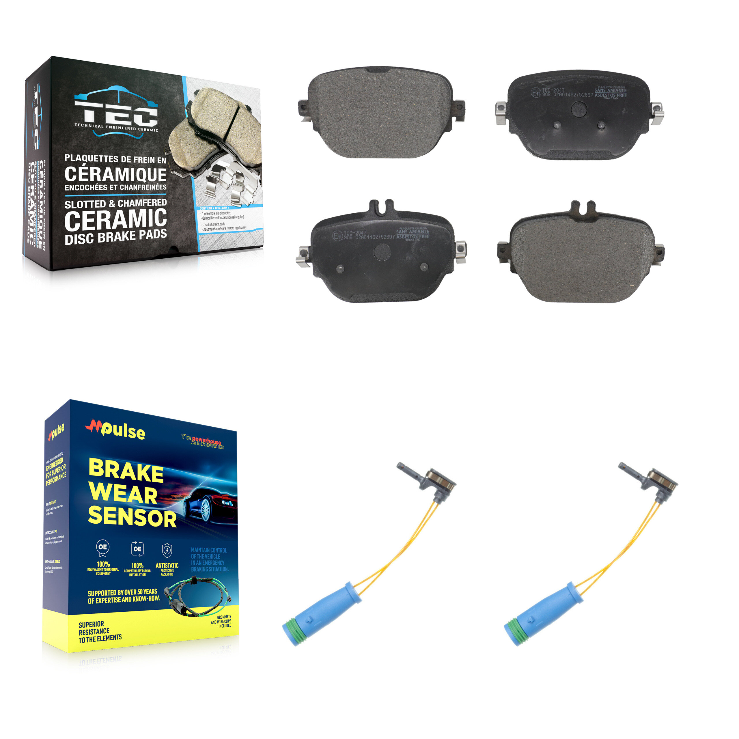 TEC - KTW-101350 - Rear Disc Brake Pad Kits