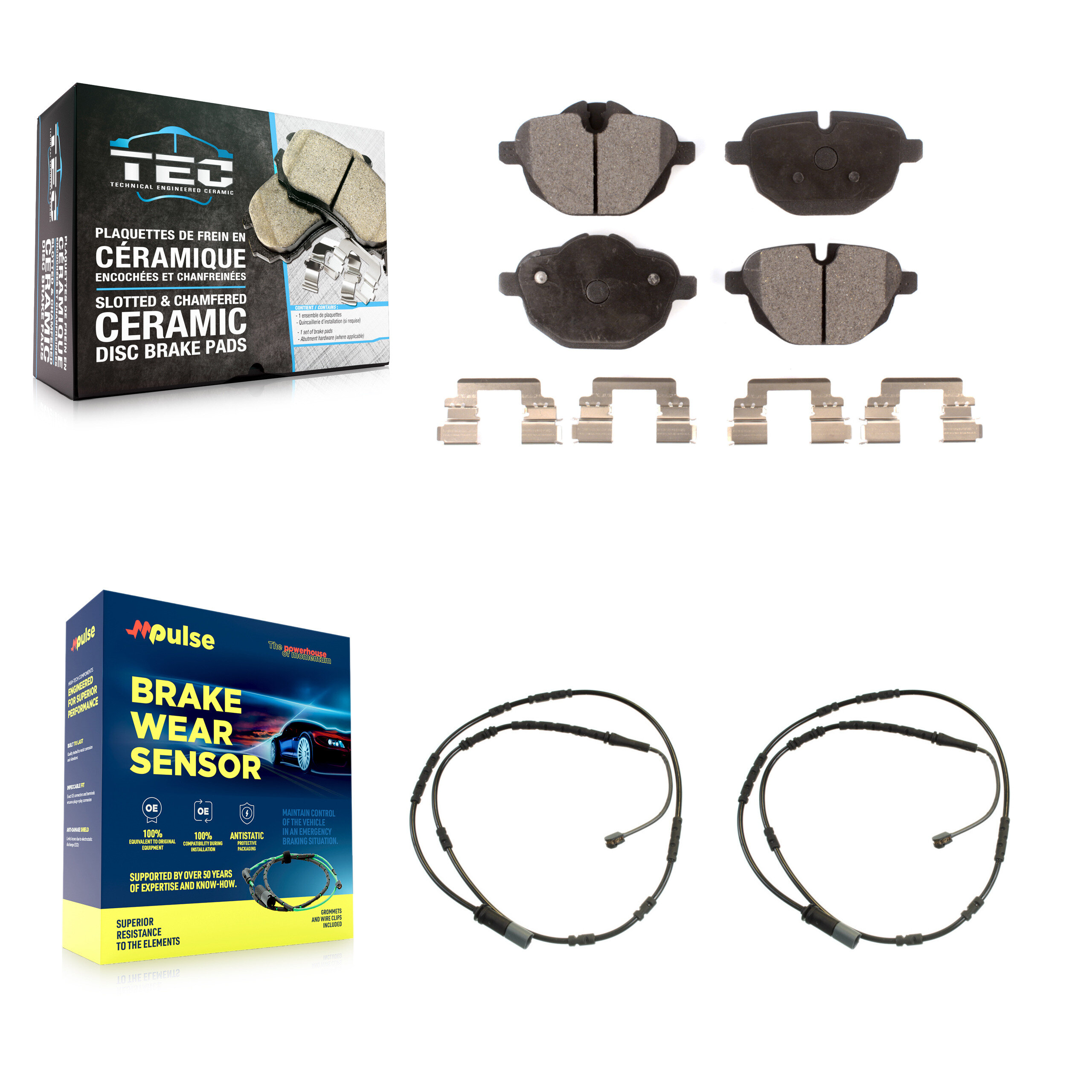TEC - KTW-101355 - Rear Disc Brake Pad Kits