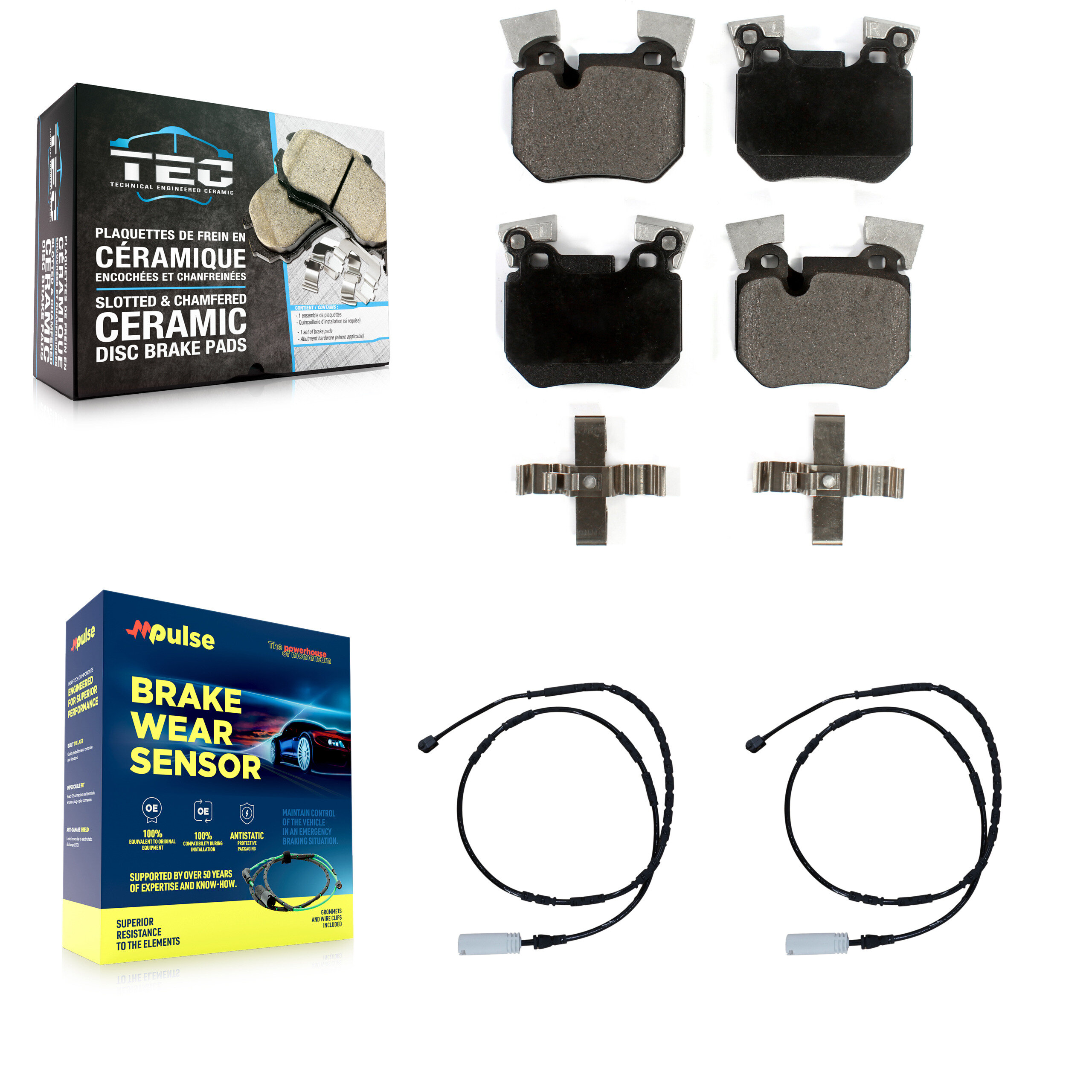 TEC - KTW-101368 - Rear Disc Brake Pad Kits