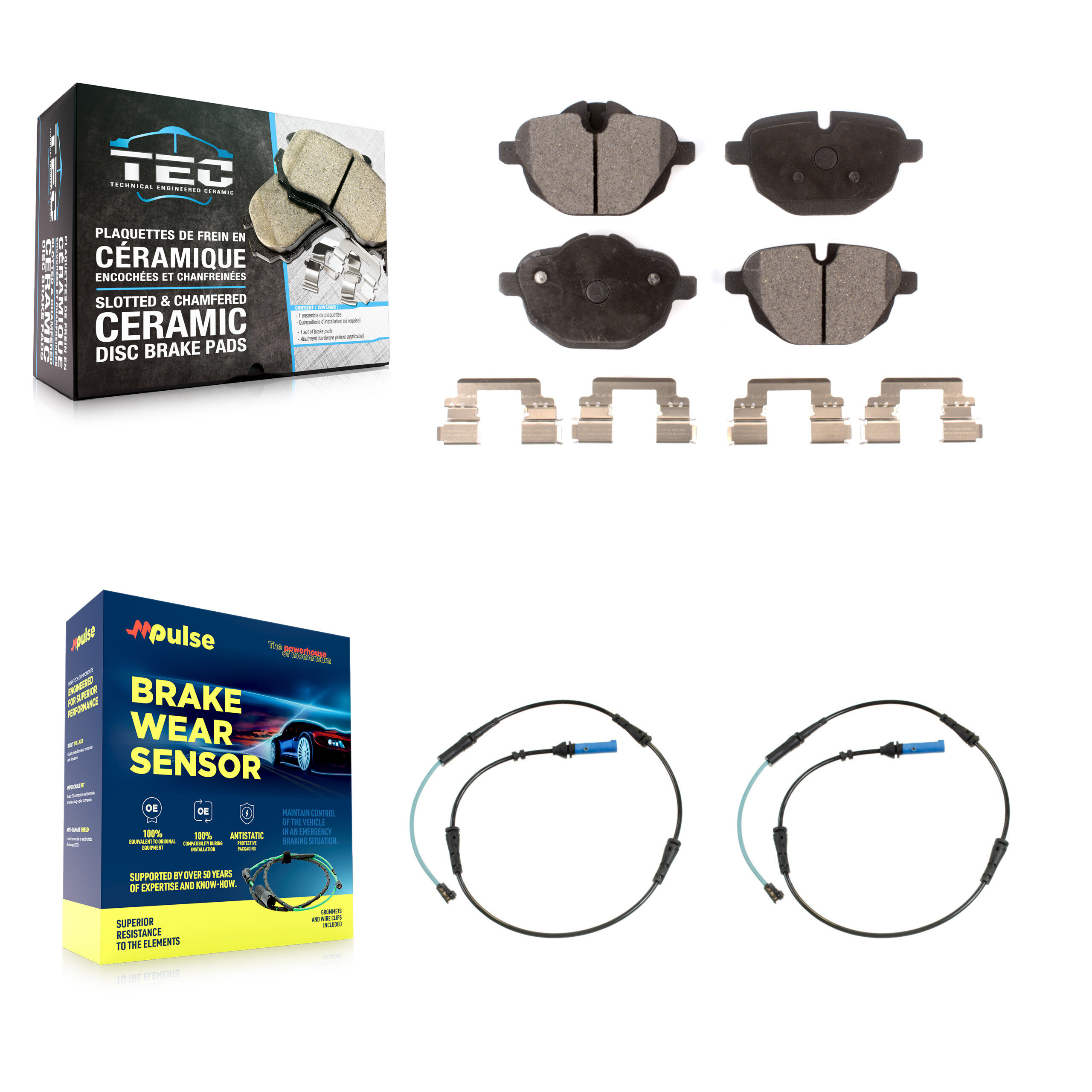 TEC - KTW-101377 - Rear Disc Brake Pad Kits