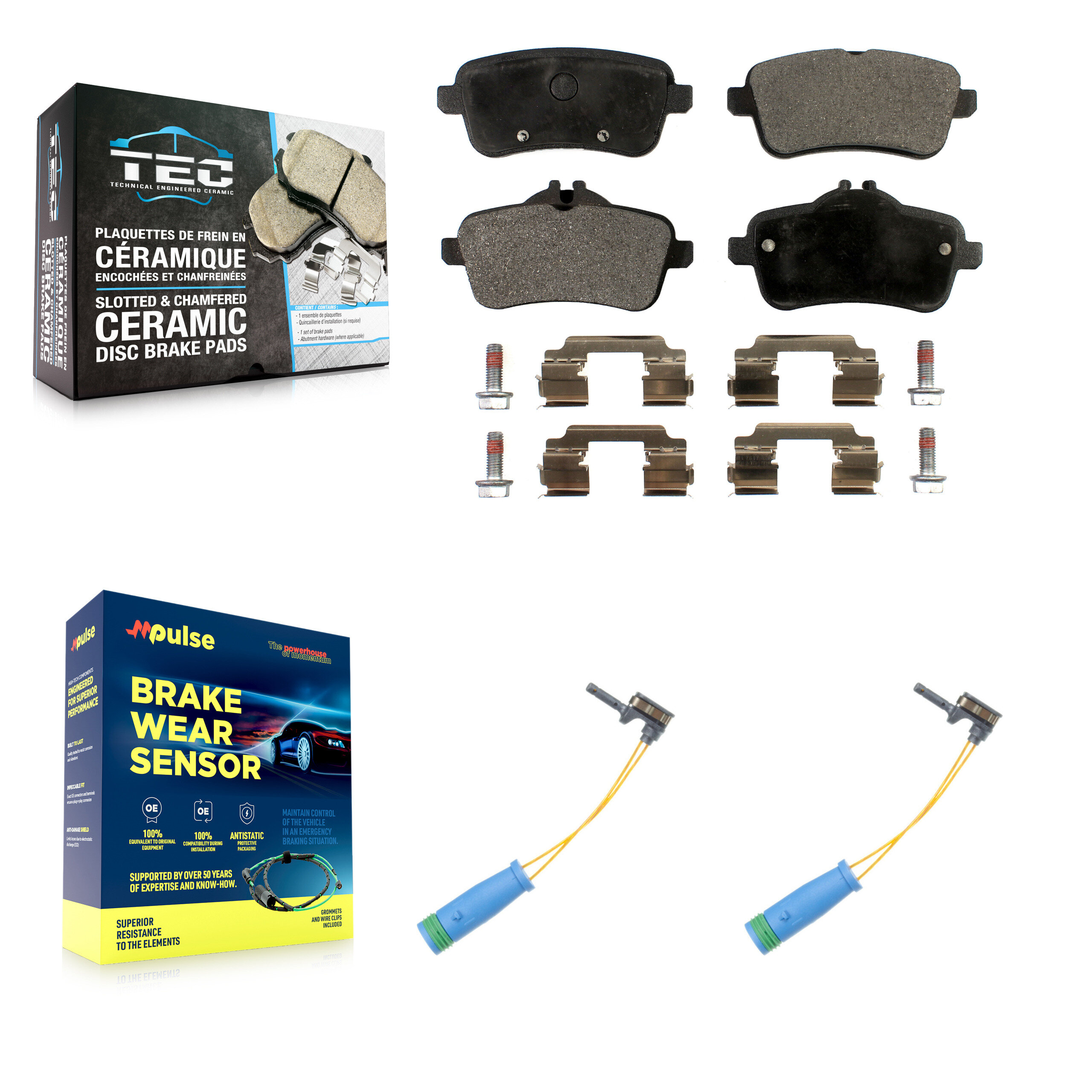 TEC - KTW-101383 - Rear Disc Brake Pad Kits